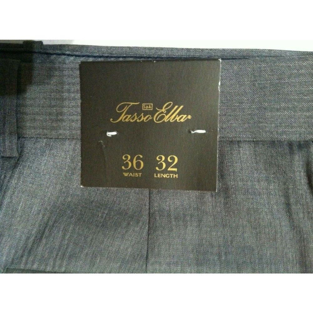 Tasso Elba TASSO ELBA MENS NEW 70%POLYESTER 30%RAYON DRESS PANTS 36/32 Size 36R - 2 Thumbnail