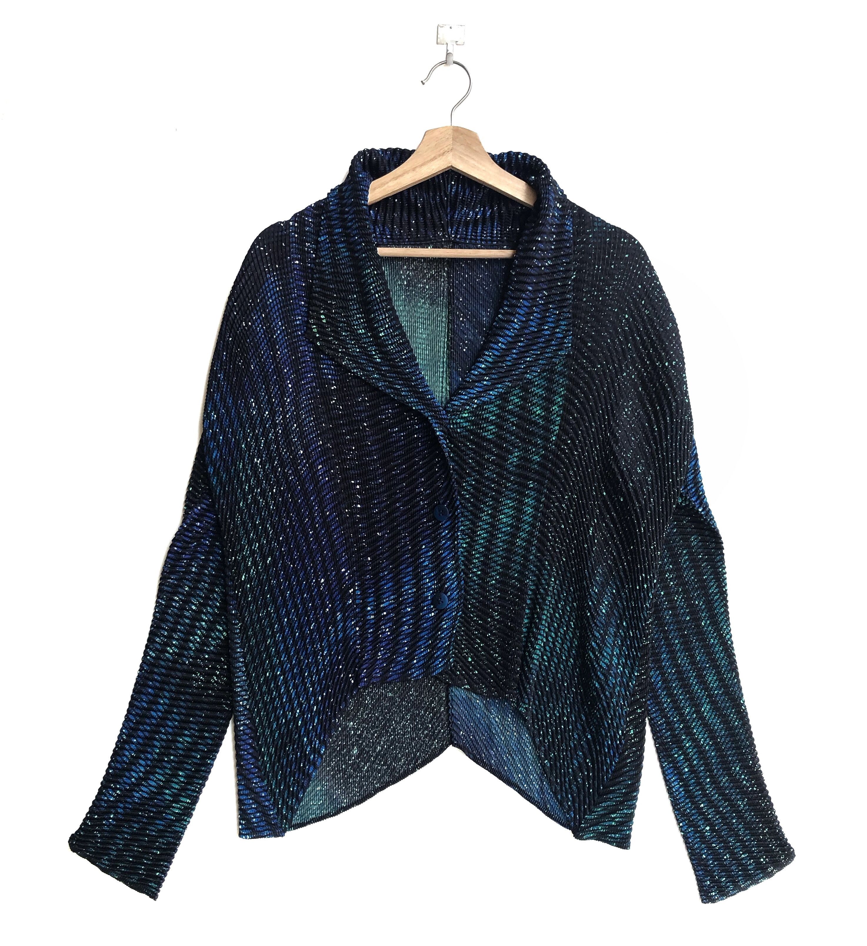 Issey Miyake RARE🔥A/W2016 GALAXY COSMOS PLEAT CARDIGAN JACKET Size M / US 6-8 / IT 42-44 - 1 Thumbnail