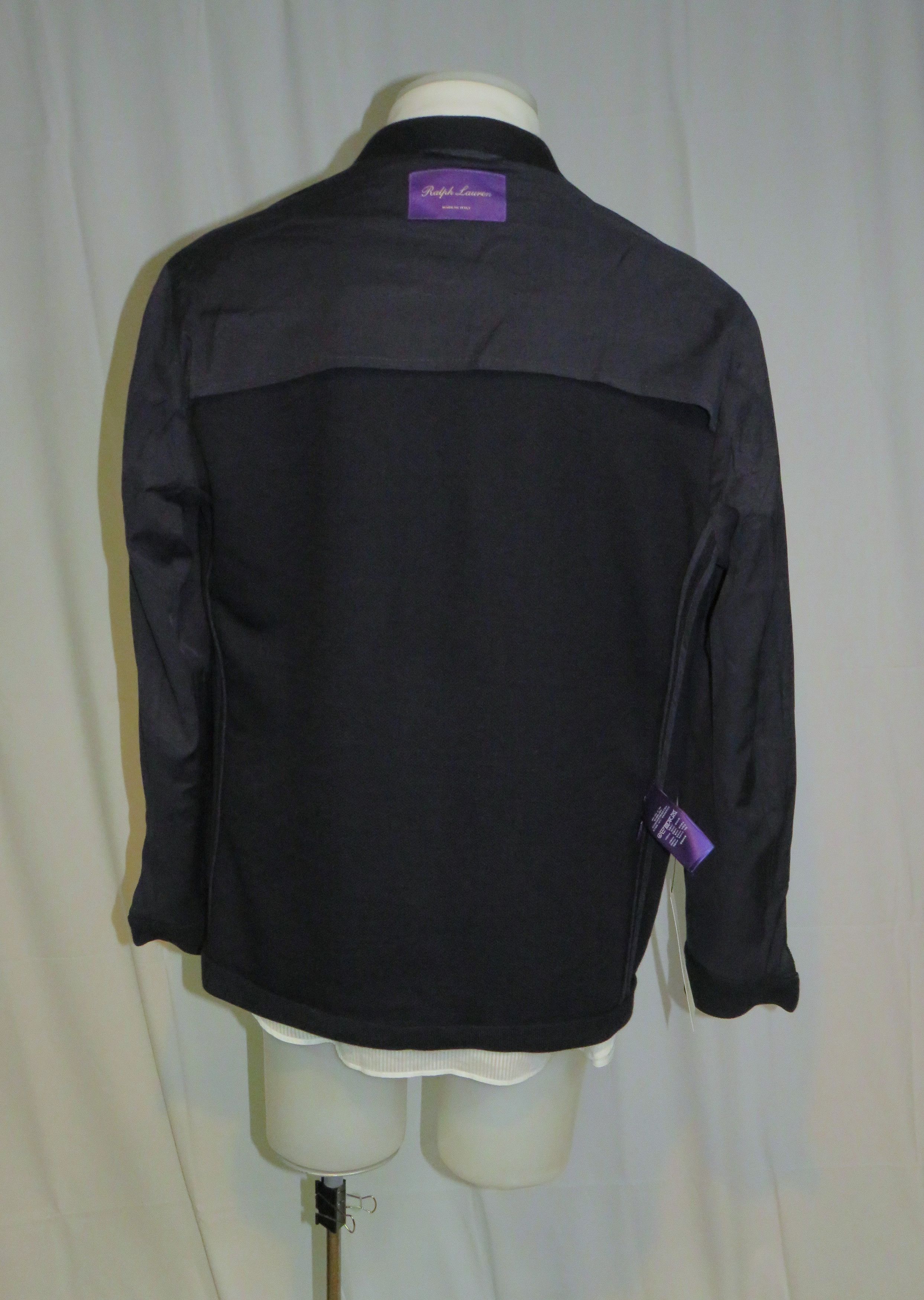 Ralph Lauren Purple Label Hand Tailored Wool Blend Navy Blue Jacket XL Size US XL / EU 56 / 4 - 12 Thumbnail