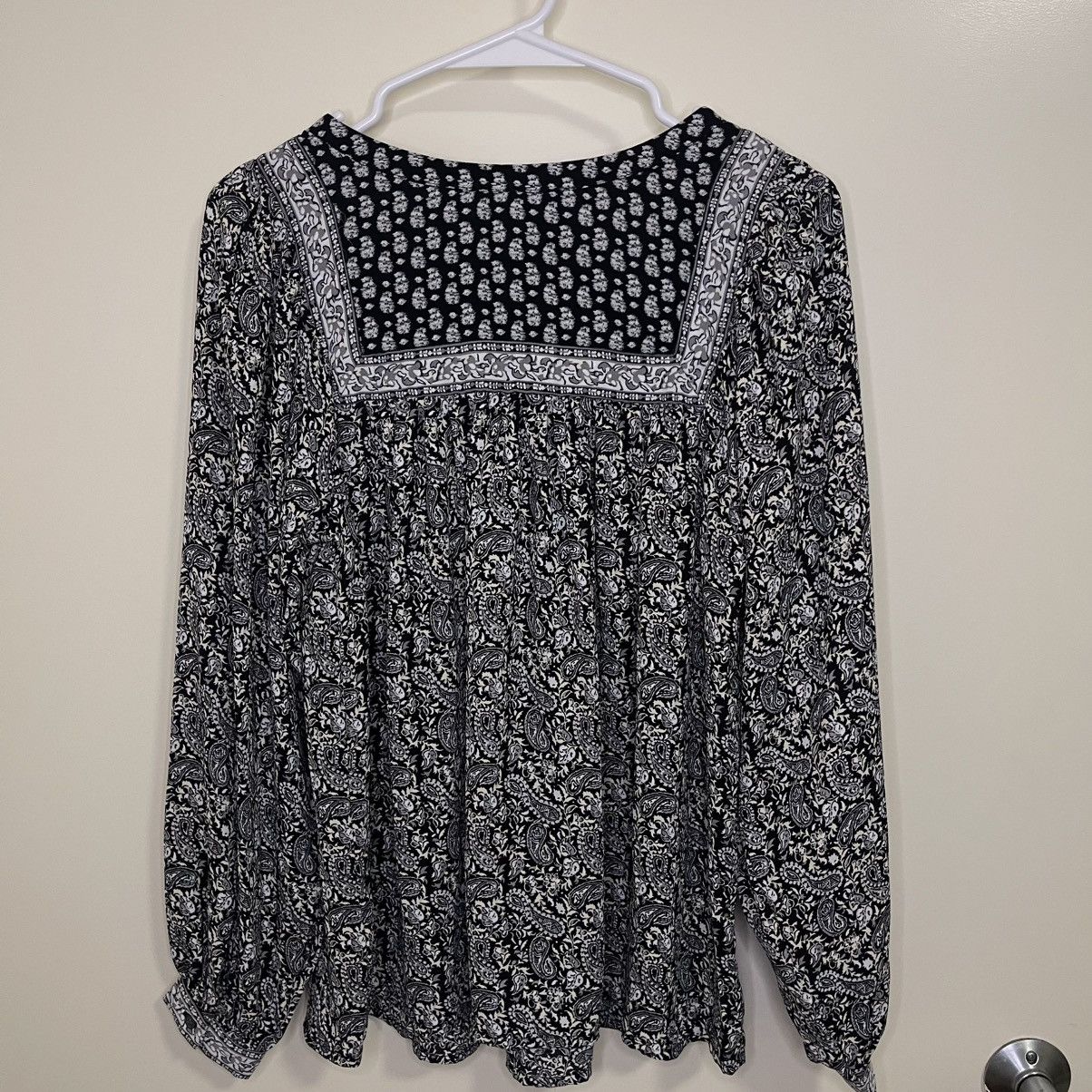 Gap GAP Women’s Paisley Floral Round Neck Long Sleeve Blouse Size XS / US 0-2 / IT 36-38 - 2 Thumbnail