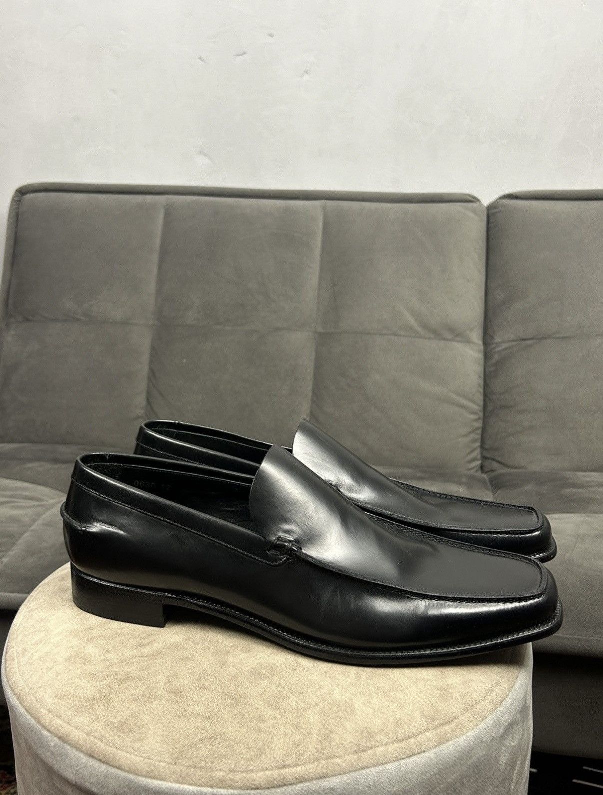 Prada Prada black leather loafers Size US 12 / EU 45 - 1 Thumbnail