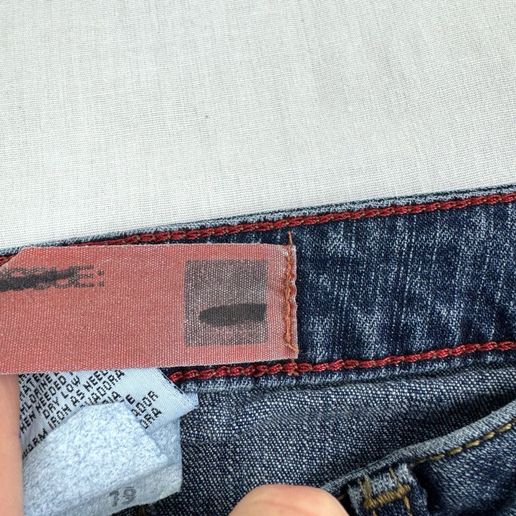 Mossimo VINTAGE Mossimo Jeans Women 9 Blue Flared Hipster Y2K 90s Womens Size 30" / US 8 / IT 44 - 7 Thumbnail