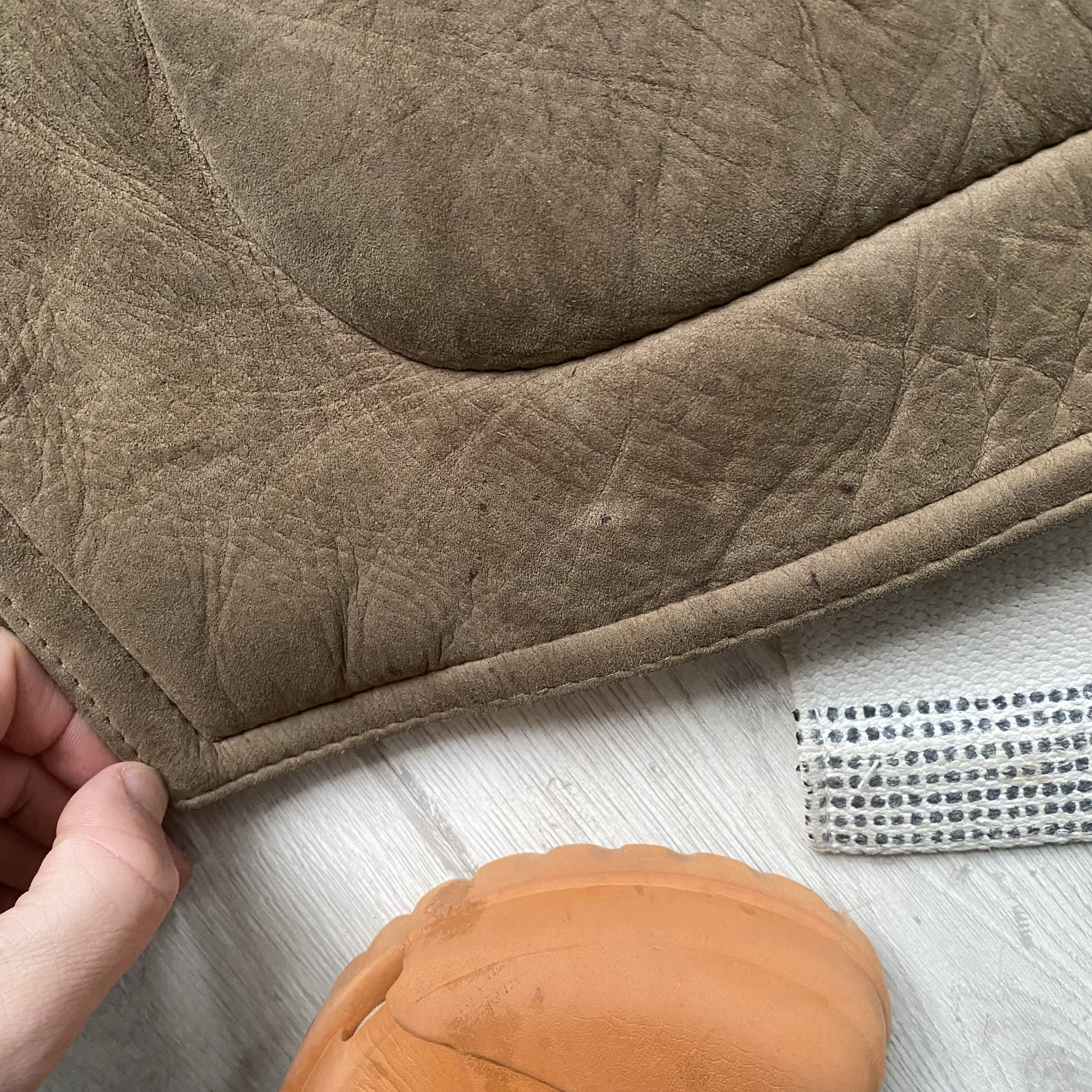 Genuine Leather Vintage 90s Real Suede Sheepskin heavy coat jacket Size US XL / EU 56 / 4 - 6 Thumbnail