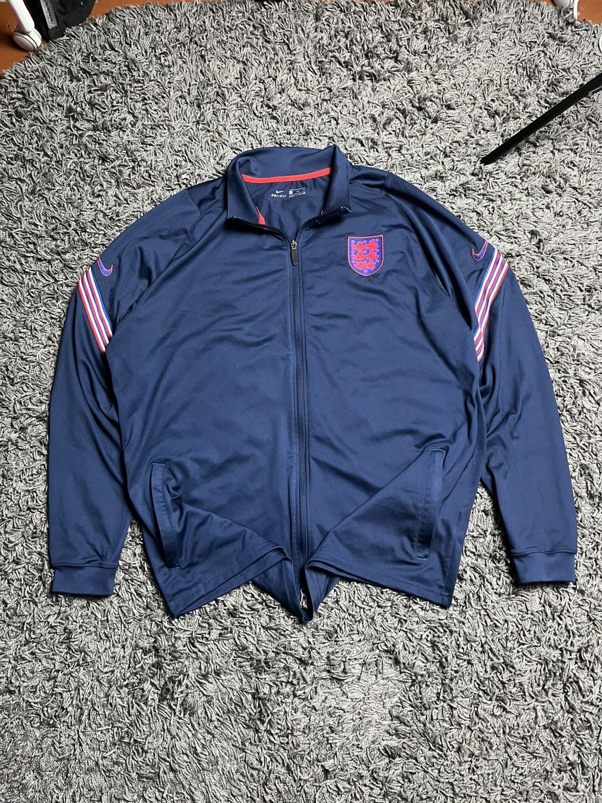Nike Nike England National Team Euro 2020 Training Track Jacket Size US XXL / EU 58 / 5 - 2 Thumbnail