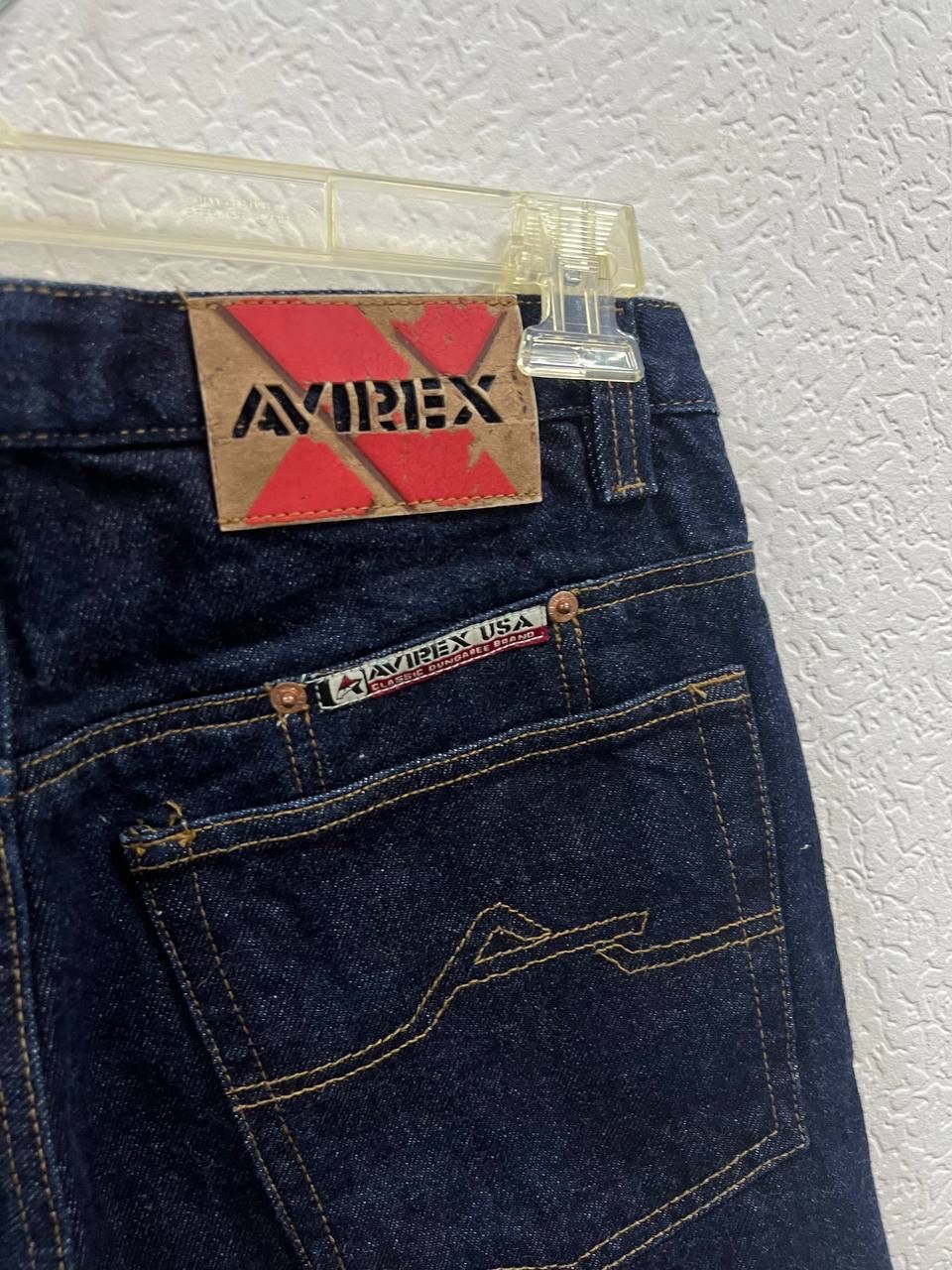 Avirex × Jean × Vintage Vintage 90s Avirex USA Baggy Big Boy Dark Blue Denim Jeans Size US 32 / EU 48 - 5 Thumbnail