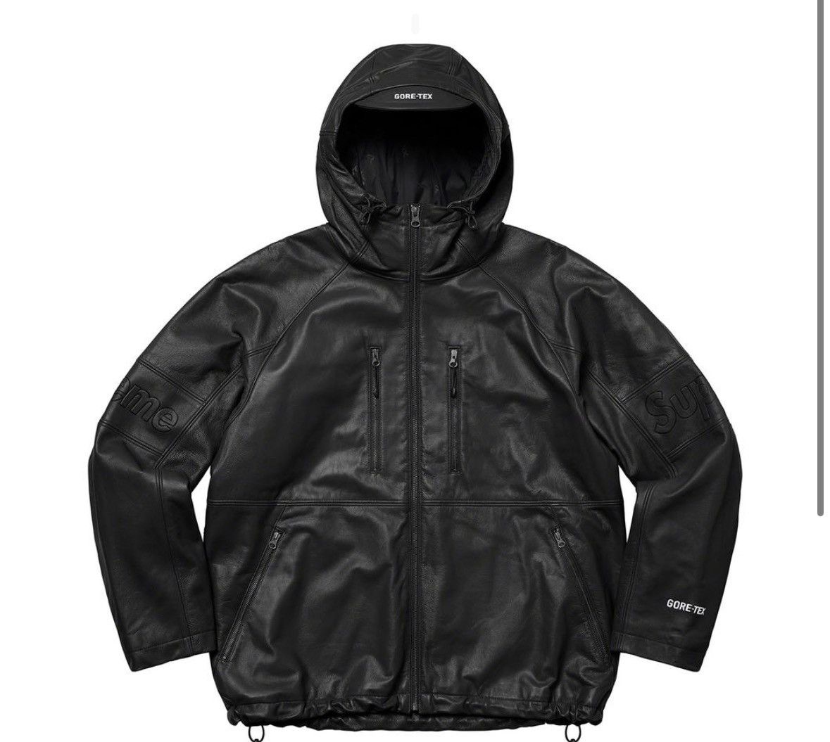 Goretex × Supreme Supreme Gore-Tex Leather Jacket Black Size US L / EU 52-54 / 3 - 11 Thumbnail