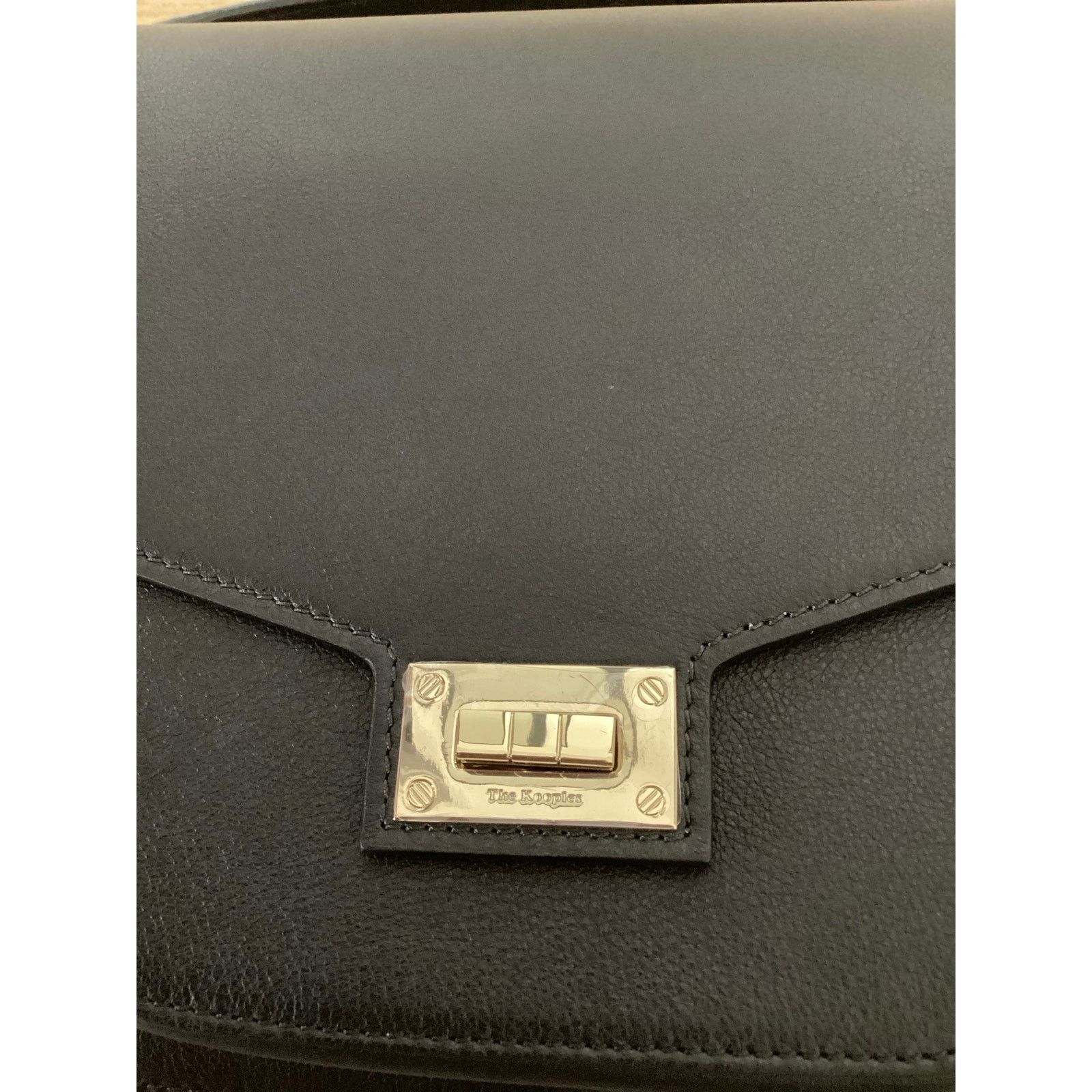 The Kooples NWT The Kooples Besace Lrg Hobo Crossbody Black Leather $485 Size ONE SIZE - 4 Thumbnail