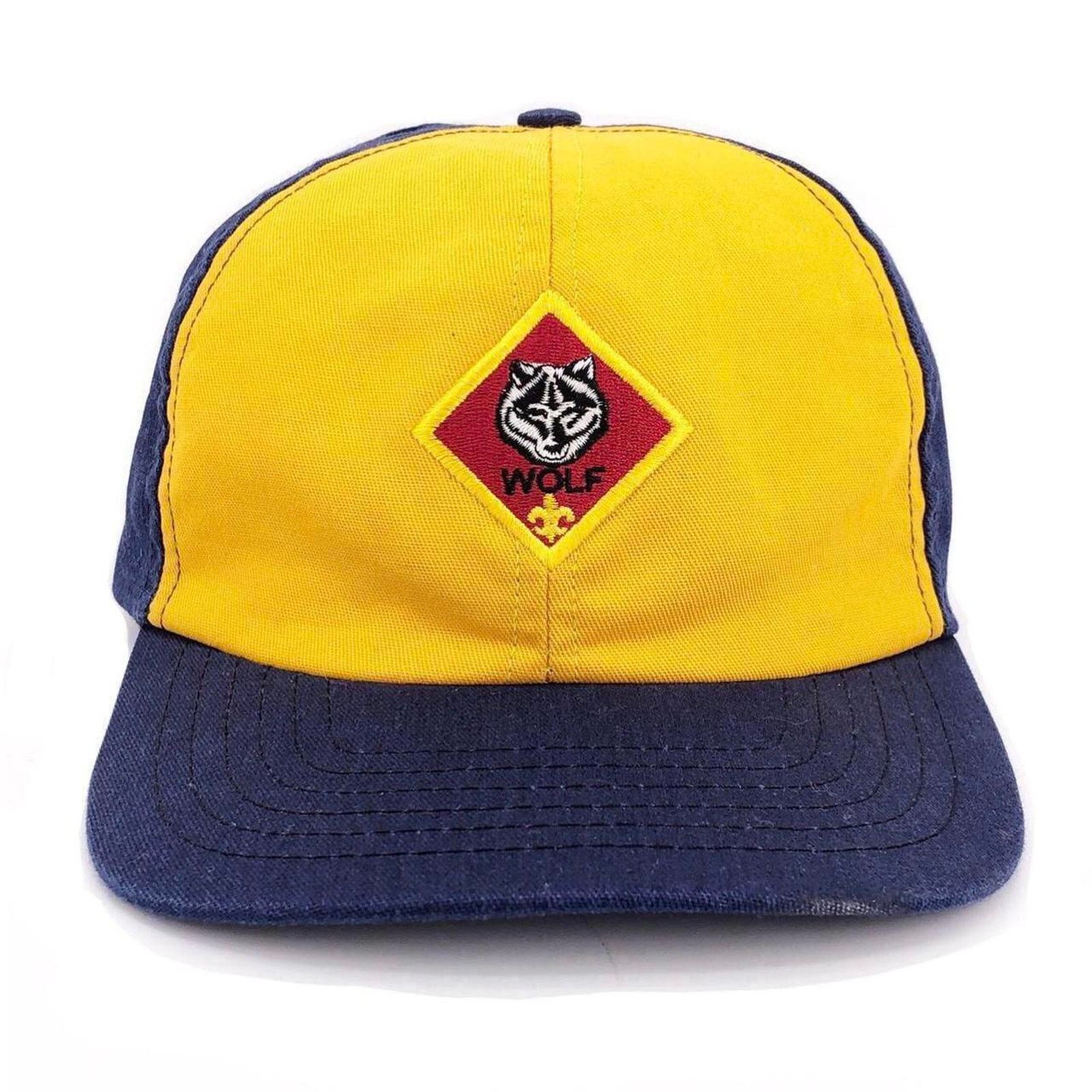 Vintage 90s Boy Scouts Wolf patch uniform hat 1990s vintage Size ONE SIZE - 1 Thumbnail