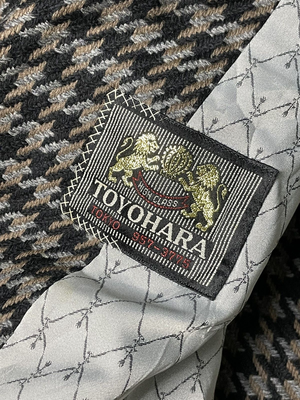 Japanese Brand × Vintage Toyohara Tokyo Brand Houndstooth Coat (63) Size US XS / EU 42 / 0 - 9 Thumbnail