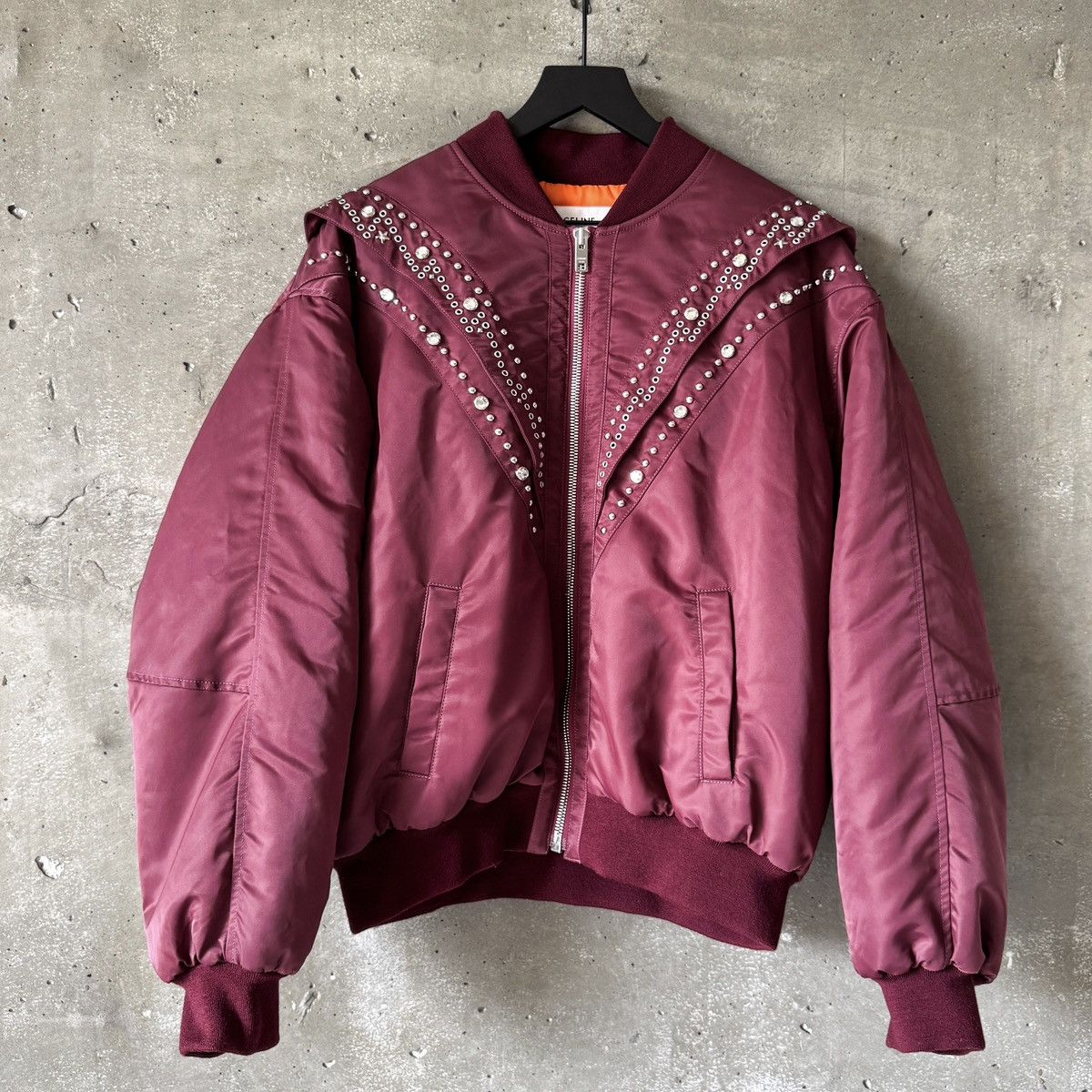 Celine Bomber Studded Gem Jacket