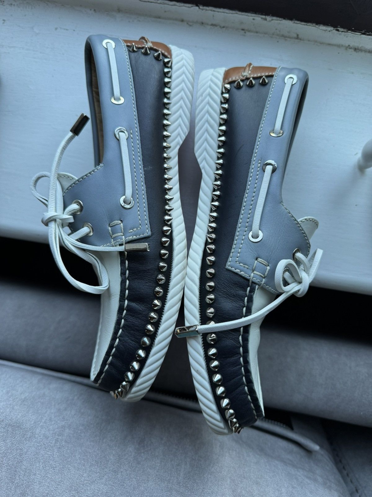 Christian Louboutin Christian Louboutin Steckel Boat Deck Flats sz 41.5 see phot Size US 8.5 / EU 41-42 - 5 Thumbnail