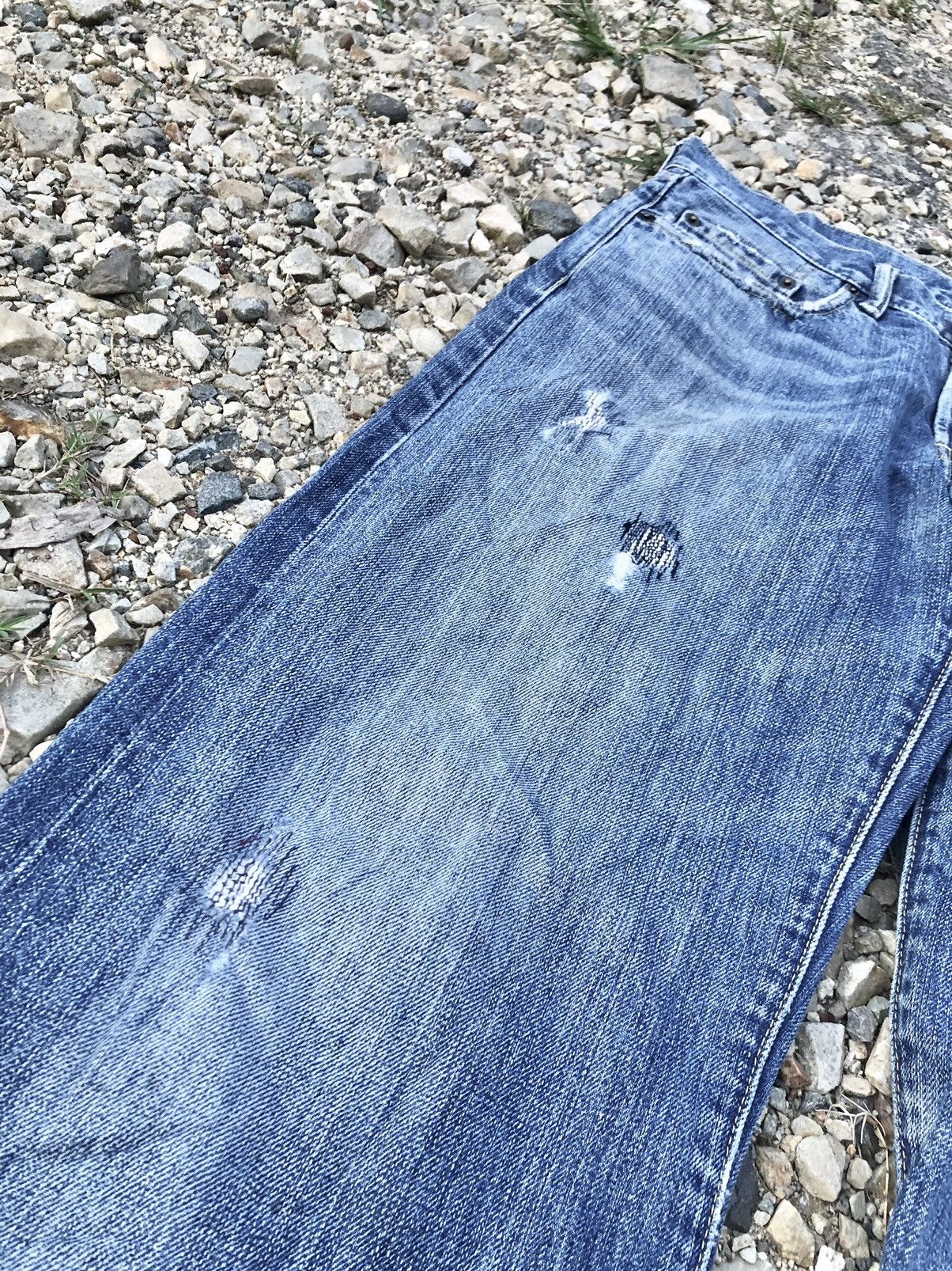 United Arrows SELVEDGE DISTRESSED DENIM BY GREEN LABEL Size US 31 - 6 Thumbnail