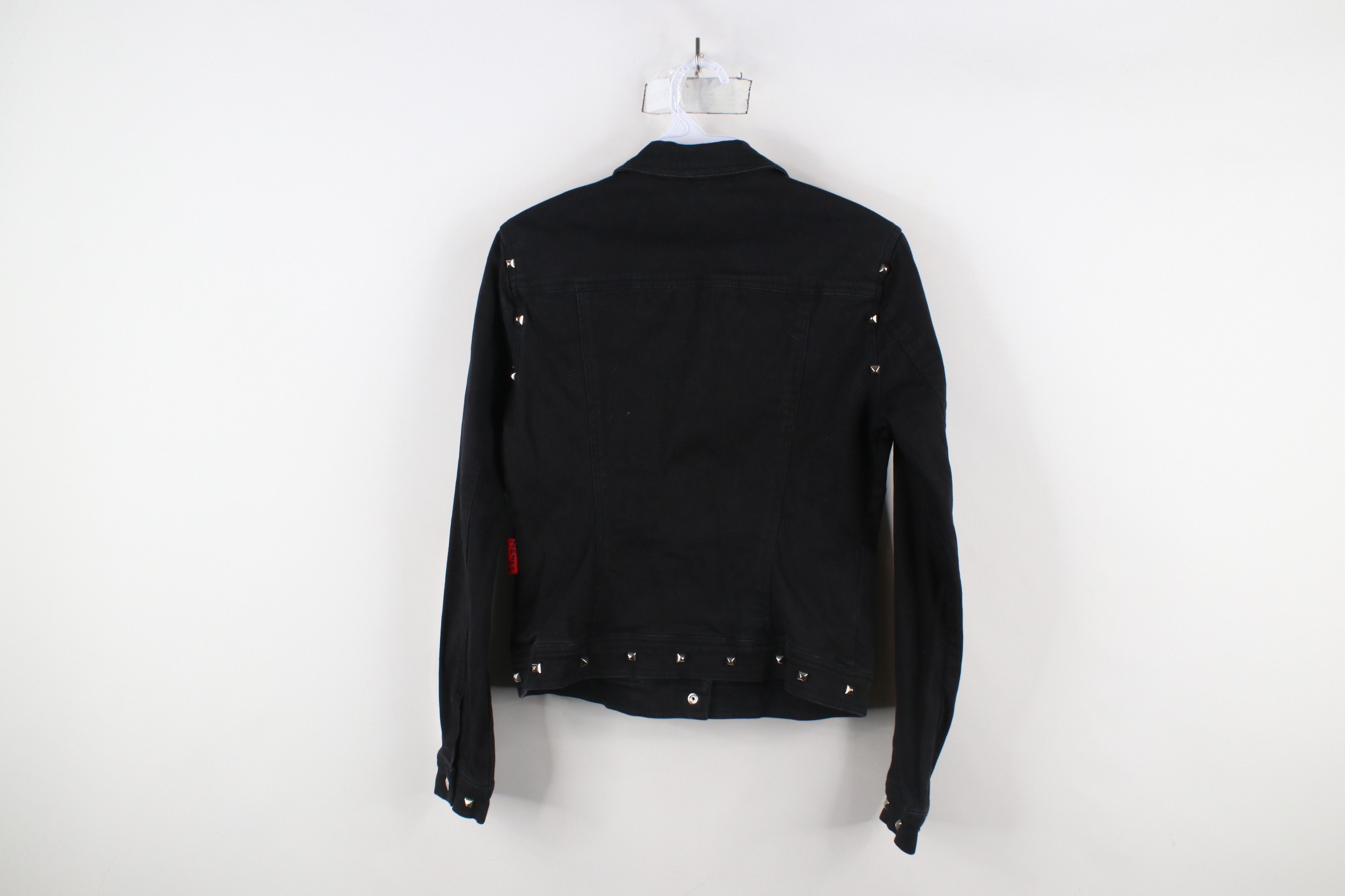Vintage Vintage 90s Y2K Tripp NYC Gothic Rave Studded Denim Jacket Size M / US 6-8 / IT 42-44 - 13 Thumbnail