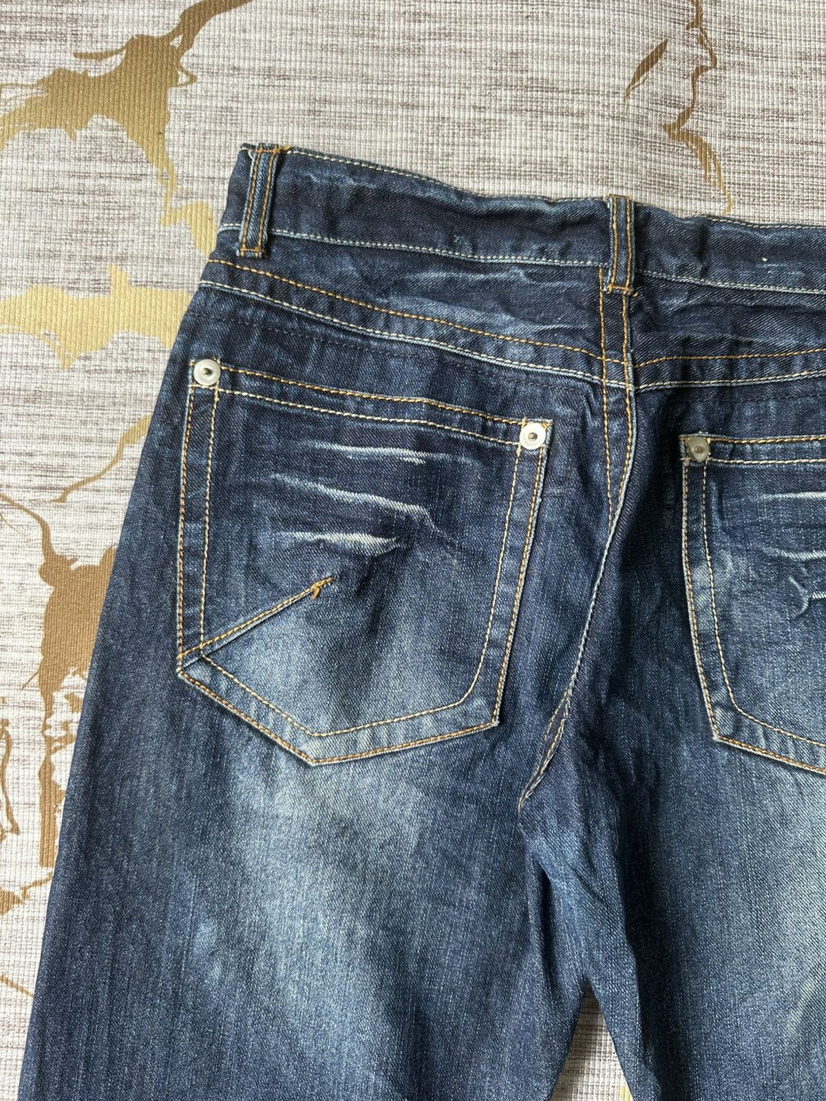 Morgan Homme Morgan Homme De Toi Claw Marks Curve Leg Design Denim Size US 29 - 17 Thumbnail