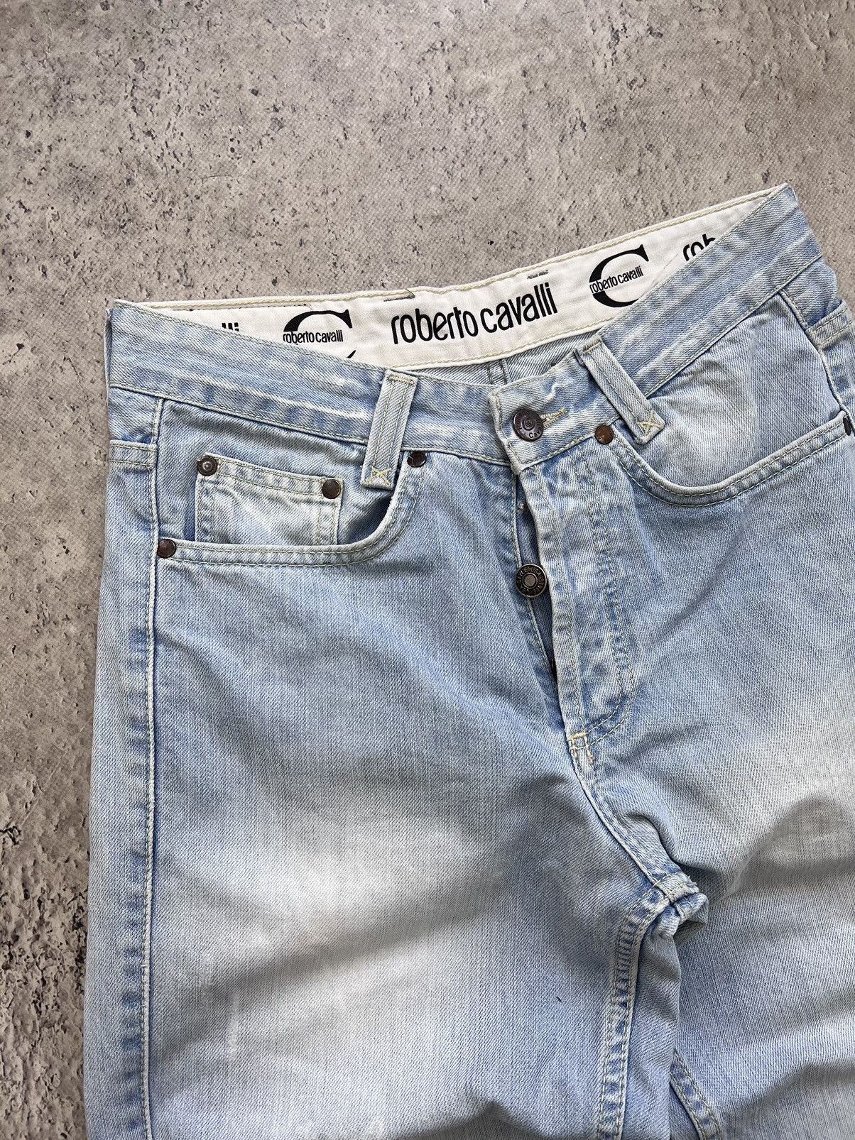 Japanese Brand × Vintage Vintage Distressed Denim Pants Cavalli Style Jeans Size US 30 / EU 46 - 5 Thumbnail