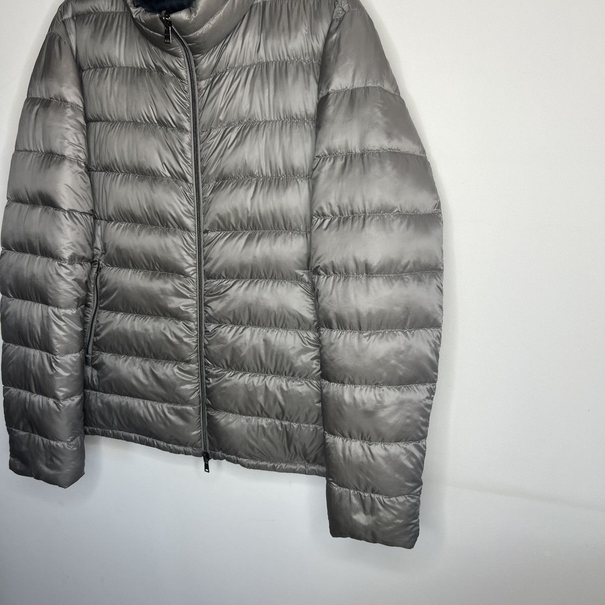 Herno ⚡️AMAZING HERNO GOOSE LIGHT PUFFER JACKET GREY NAVY NYLON Size US XL / EU 56 / 4 - 3 Thumbnail