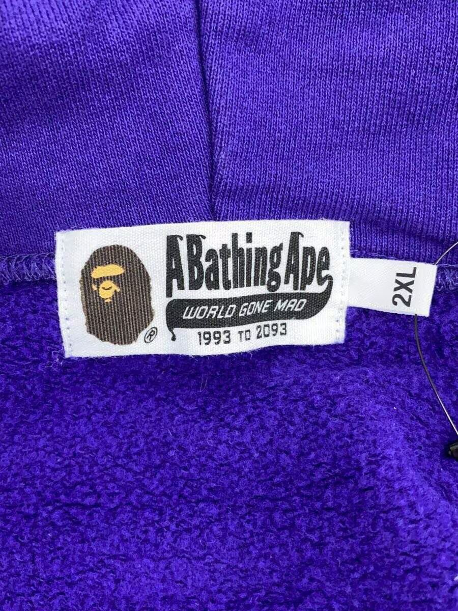 Bape A Bathing Ape Monogram Cotton Zip Hoodie Purple Size US XXL / EU 58 / 5 - 3 Thumbnail