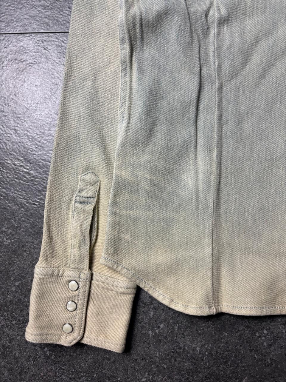 Japanese Brand 2000s NO ID Mud-Wash Western Shirt Size US S / EU 44-46 / 1 - 13 Thumbnail
