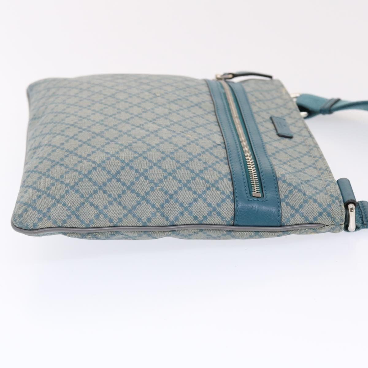 Gucci GUCCI Diamante Shoulder Bag Pvc Leather Light Blue Size ONE SIZE - 4 Thumbnail