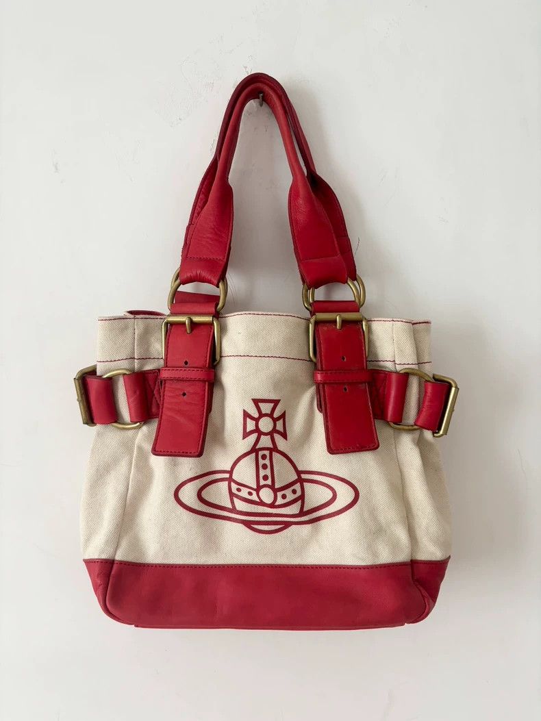 Vivienne Westwood Vivienne Westwood Red and white color, Saturn print postma Size ONE SIZE - 1 Thumbnail