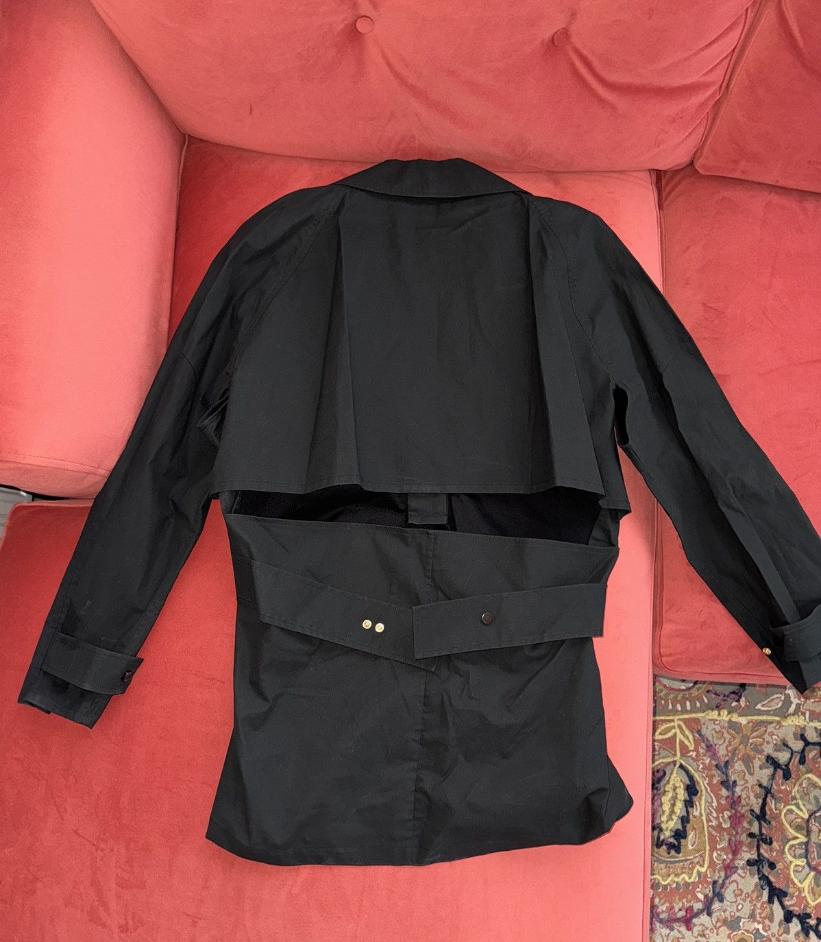 Bottega Veneta Bottega Veneta black poplin shirt-dress, size 42 It Size M / US 6-8 / IT 42-44 - 12 Thumbnail