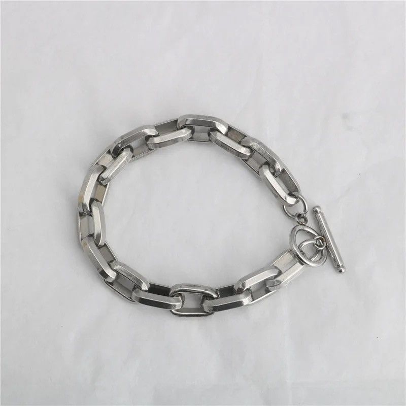 Jewelry Chain Link Bracelet Goth Punk Jewelry Style Fashion Cyber Size ONE SIZE - 4 Thumbnail