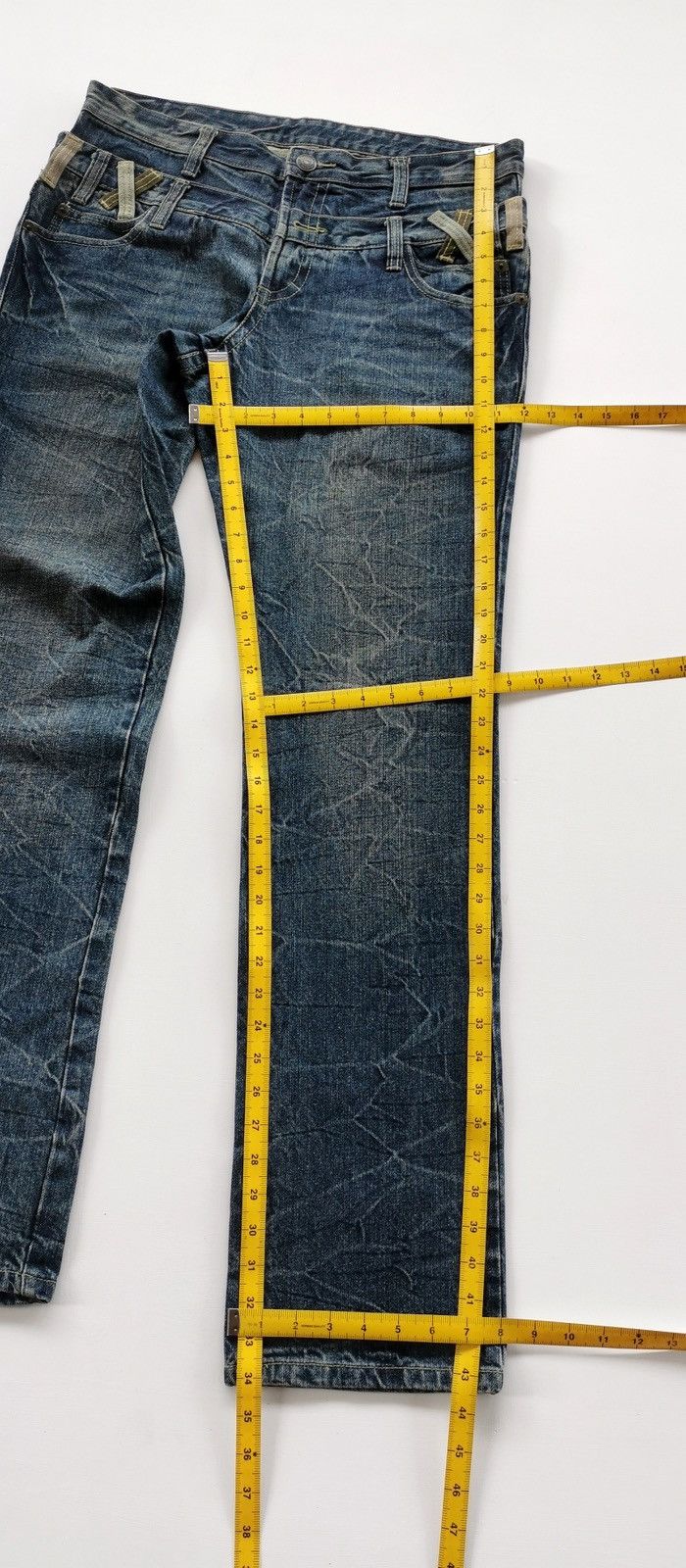 Other Whiskers Unbrand Double Waist Jeans Size US 34 / EU 50 - 9 Thumbnail