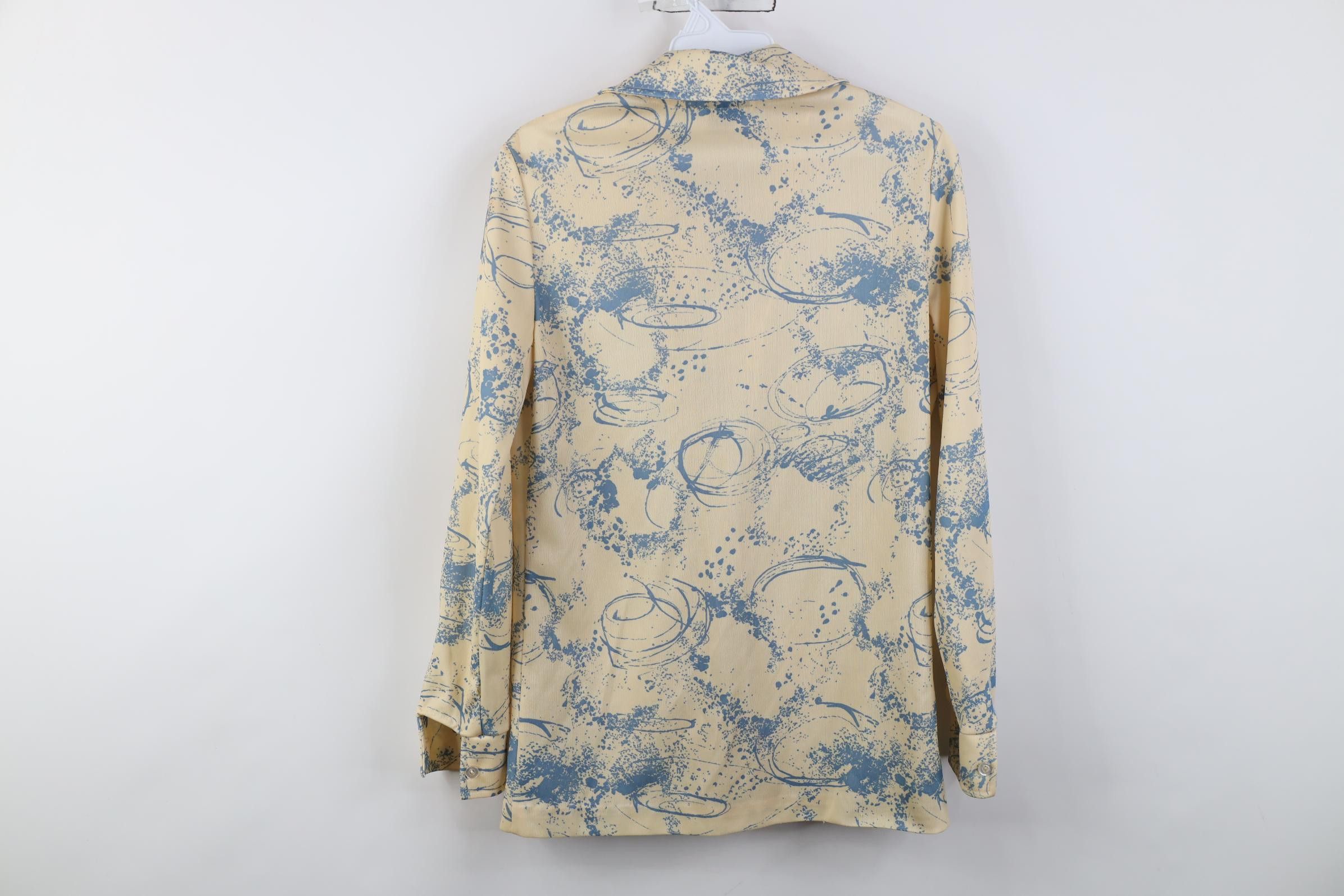 Vintage Vintage 70s Streetwear Camp Collar Knit Button Shirt USA Size S / US 4 / IT 40 - 9 Thumbnail