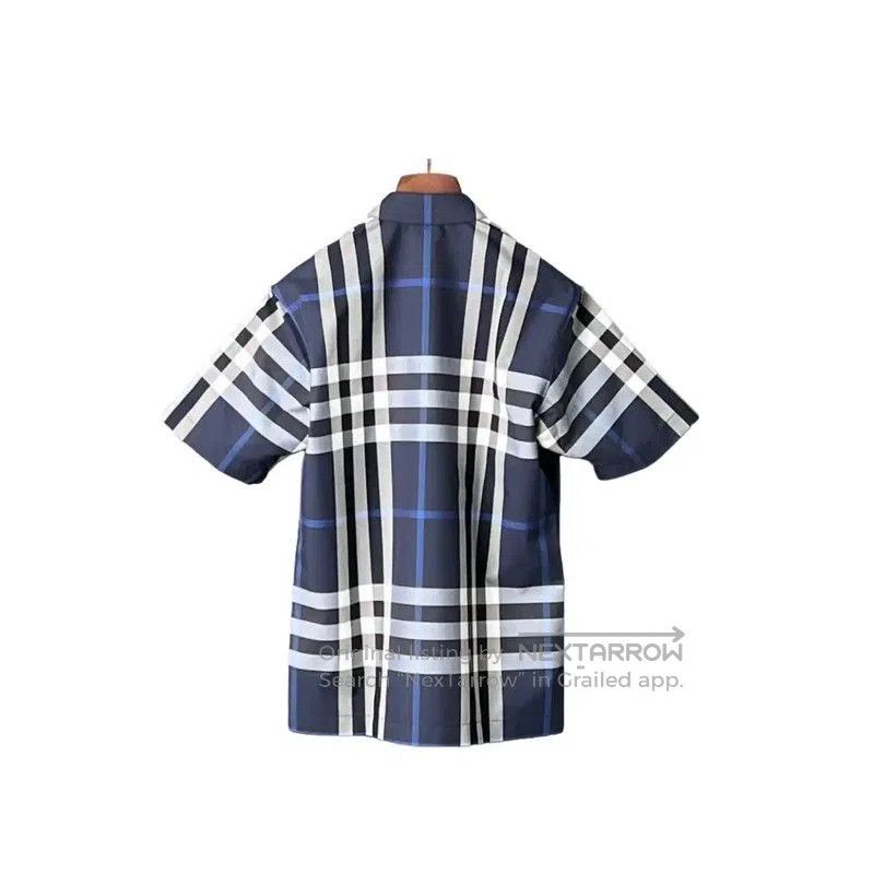 Burberry Burberry Short Sleeve Blue Checkered Shirt. Size US XS / EU 42 / 0 - 2 Thumbnail