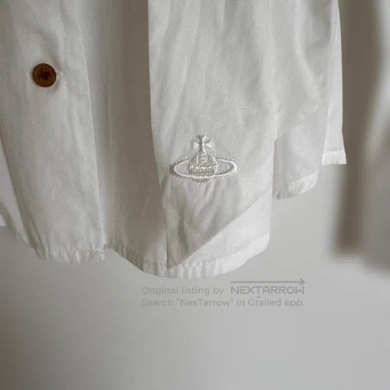 Vivienne Westwood Vivienne Westwood White Bow Blouse Size S / US 4 / IT 40 - 4 Thumbnail