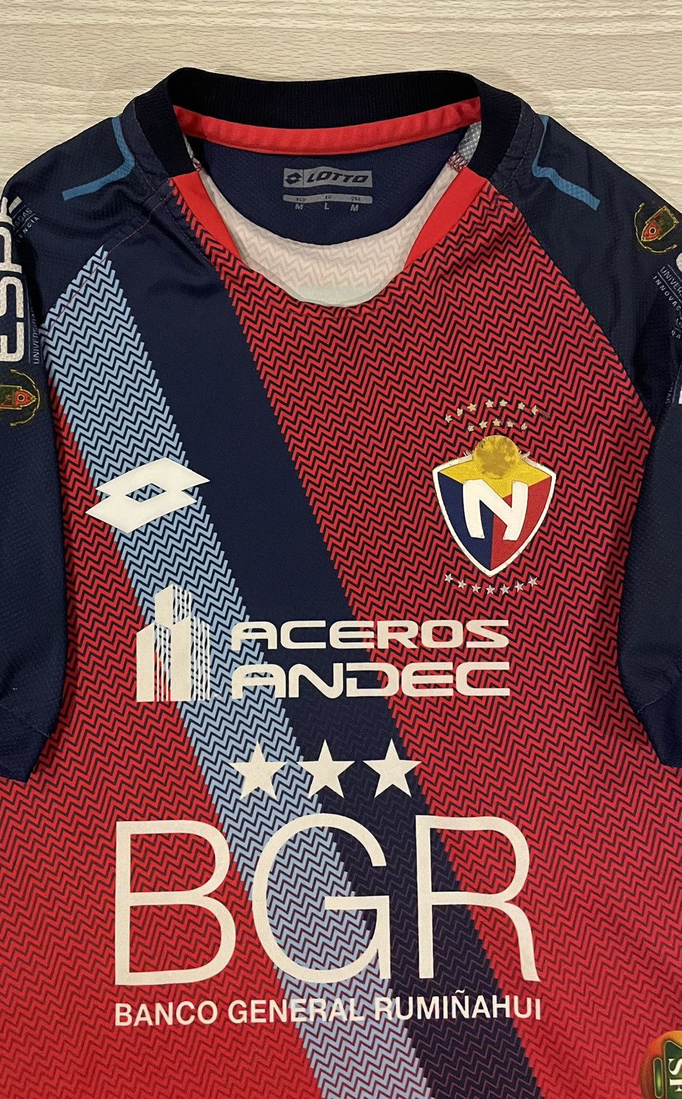 Lotto Sport Lotto 2014/15 El Nacional de Quito Jersey Men’s Size Medium Size US M / EU 48-50 / 2 - 2 Thumbnail