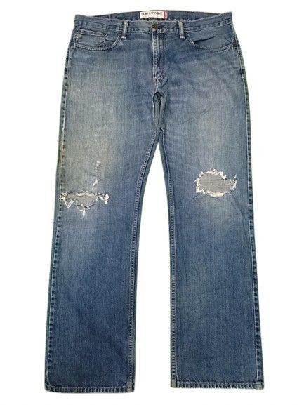 Levi's × Vintage VINTAGE LEVIS 514 DISTRESSED SLIM STRAIGHT STYLE Size US 40 / EU 56 - 1 Thumbnail