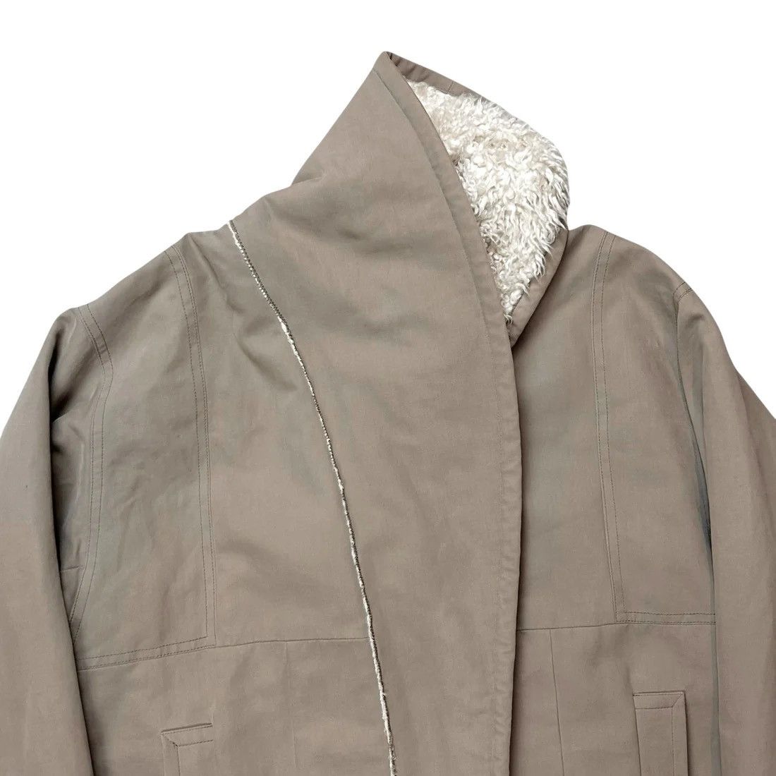 Dries Van Noten Dries Van Noten Sherpa Collar Coat - AW02 Size US M / EU 48-50 / 2 - 5 Thumbnail