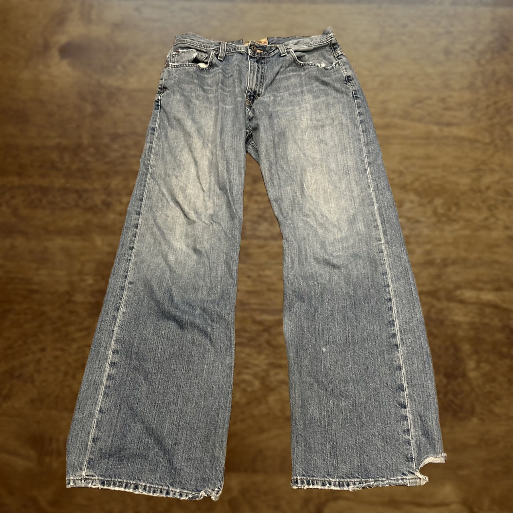 Vintage BKE Marshall Jeans Men Regular Bootcut Denim 32R Cotton Blue mid Cowboy Pockets Inseam 31” Size 32 31in Buckle Bke Mexico Size US 32 / EU 48 - 1 Thumbnail