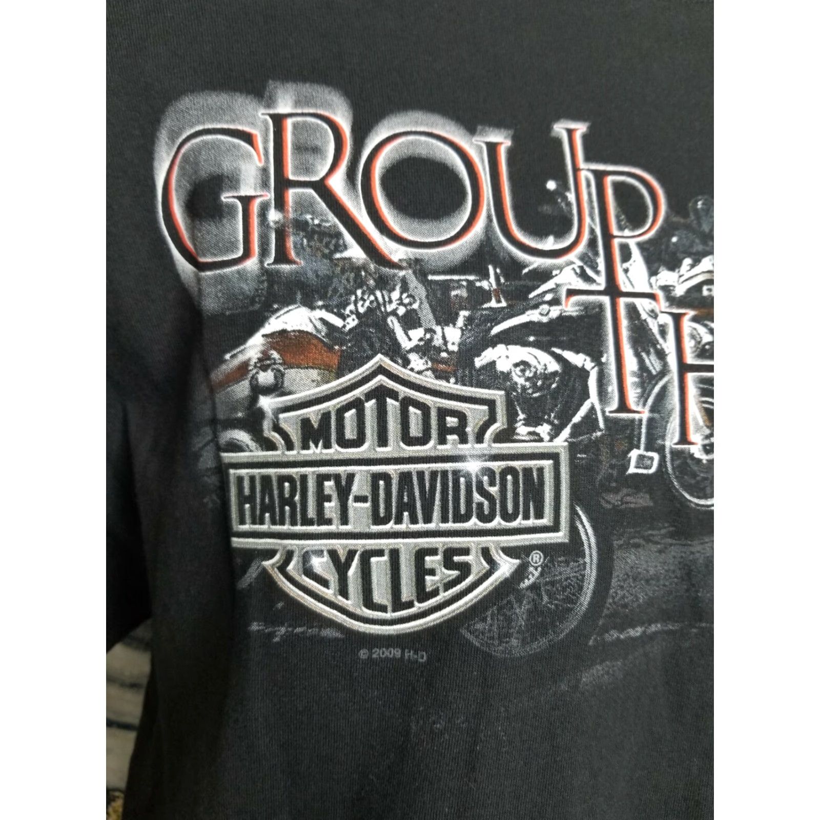 Harley Davidson VINTAGE Harley-Davidson Mens L T Shirt Charleston SC 2009 Black Cup? Size US L / EU 52-54 / 3 - 2 Thumbnail
