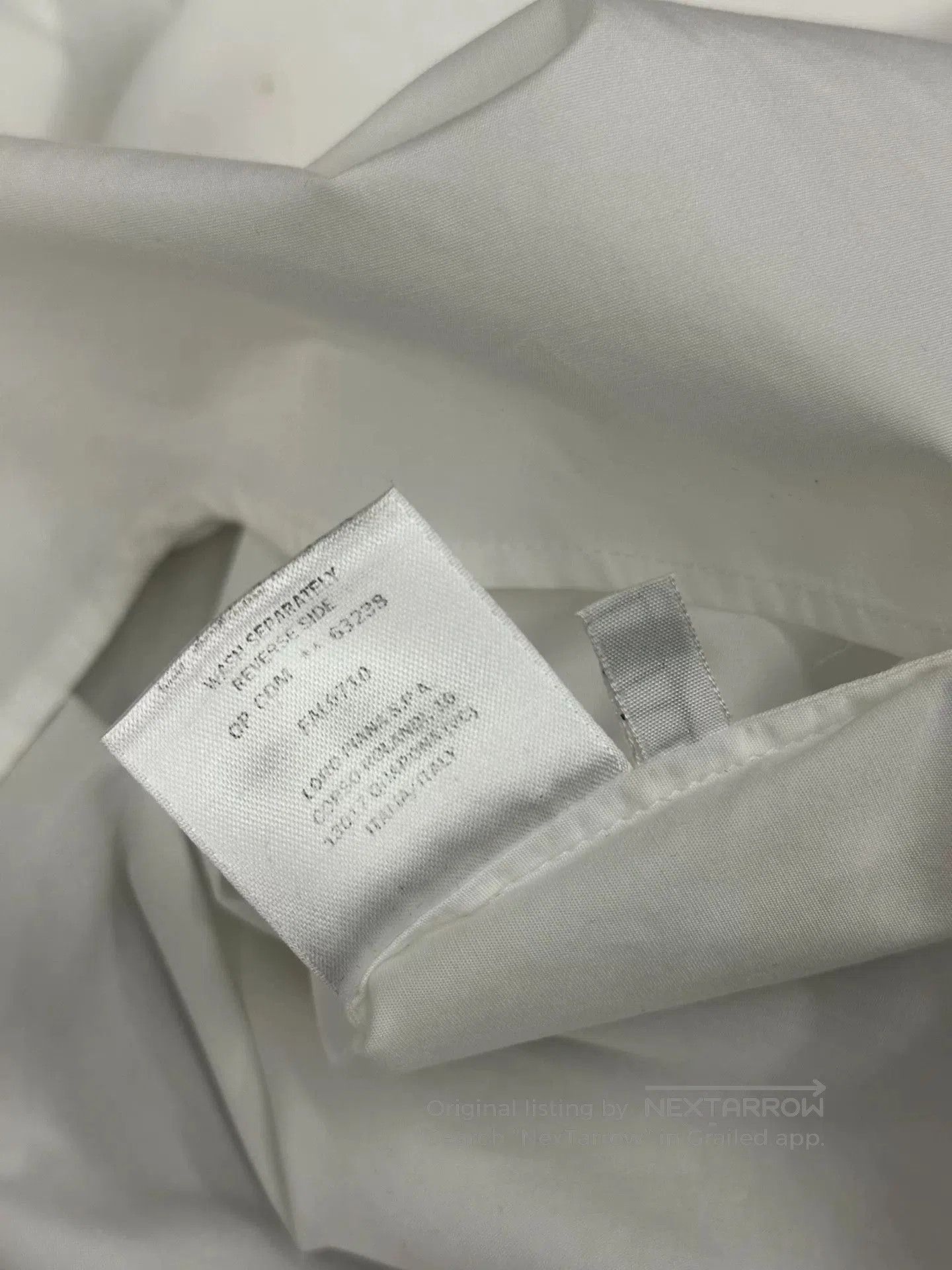 Loro Piana Loro Piana White Long Sleeve Shirt. Size US M / EU 48-50 / 2 - 6 Thumbnail