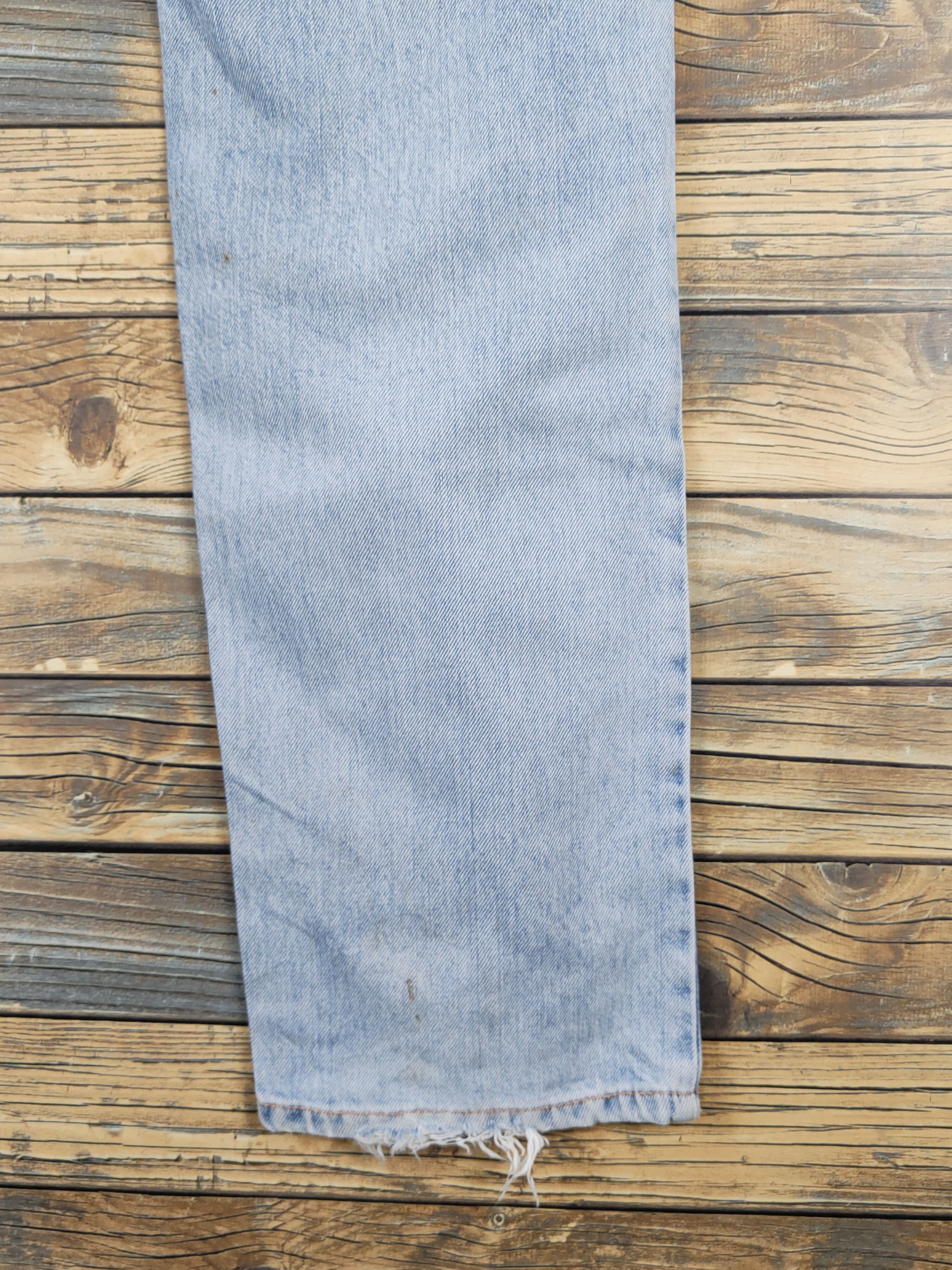 Edwin Edwin Light Blue Distressed Ripped denim Jeans #W1485 Size US 33 - 15 Thumbnail
