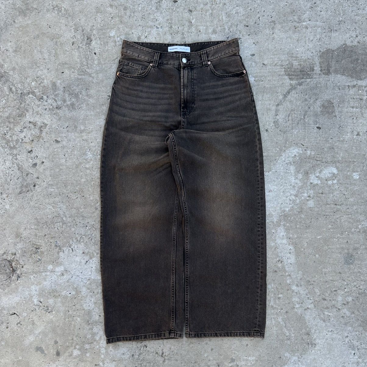 Bershka Vintage Japanese Style Baggy Bershka Jeans Size 32-33 Rap Size US 33 - 1 Thumbnail