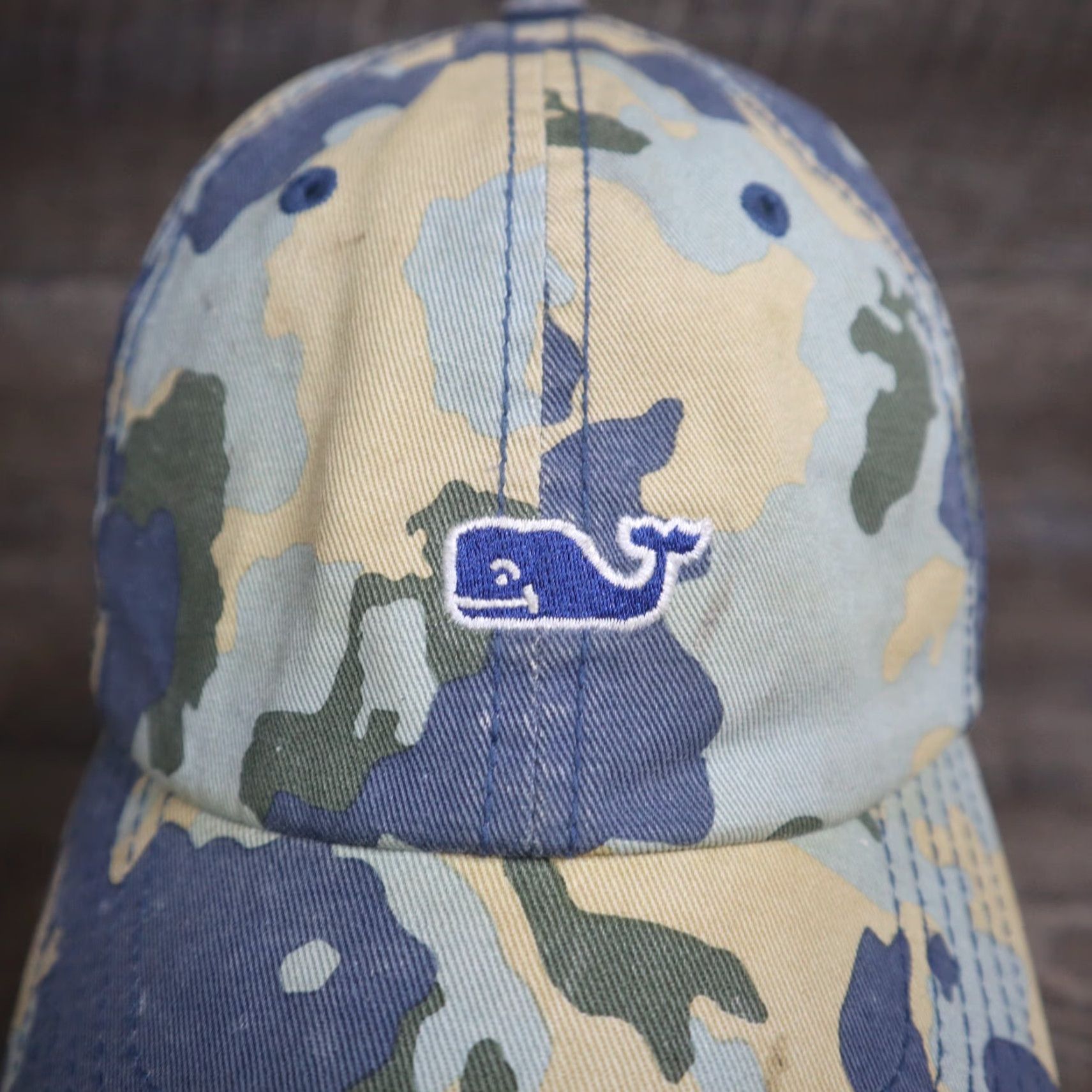 Vineyard Vines VINEYARD VINES Baseball Cap Hat Adult Adjustable Multicolor Camouflage Logo Whale Size ONE SIZE - 2 Thumbnail
