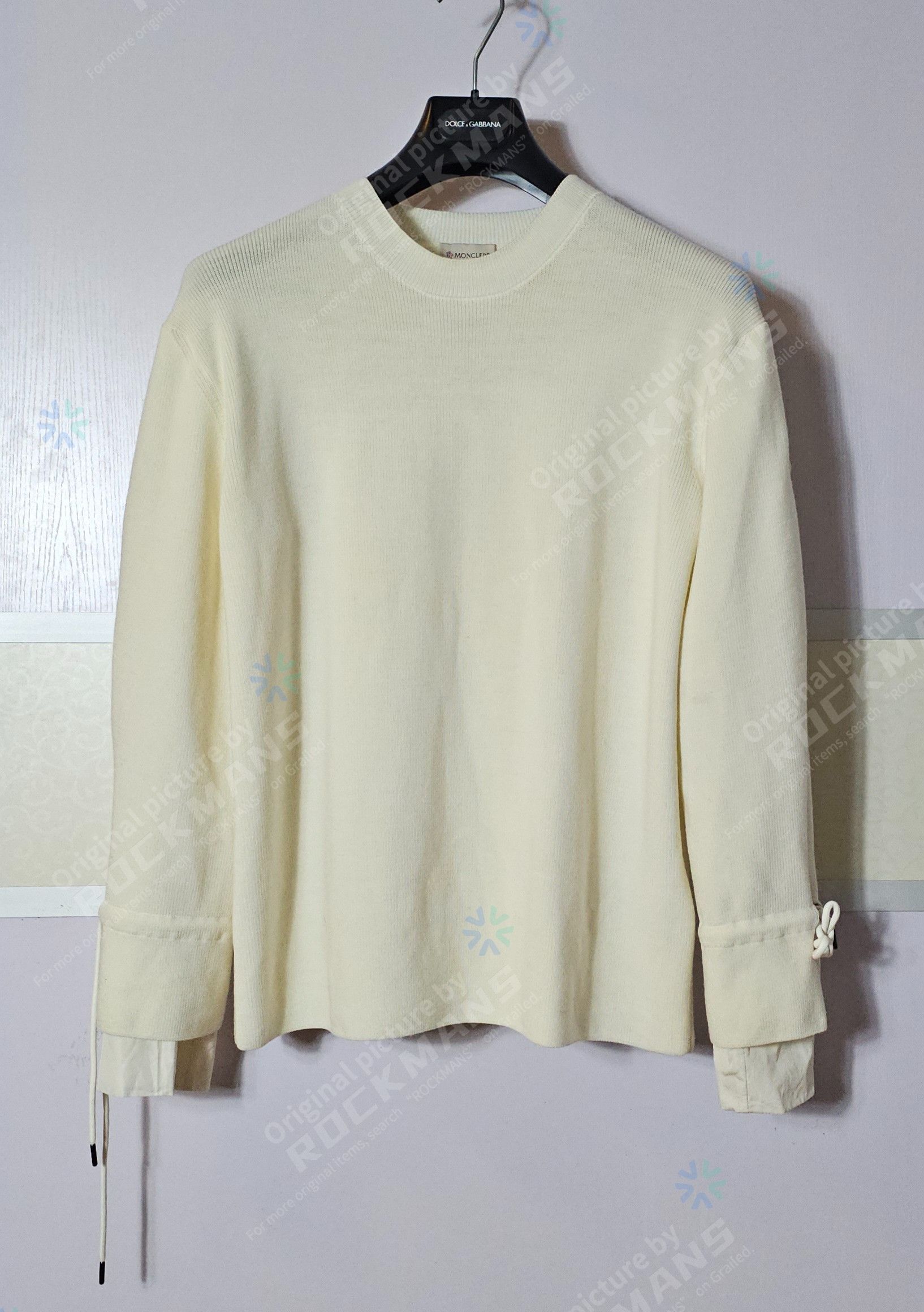 Moncler Moncler Unisex Both sleeves Oversize Wool Knit Sweater M Size US M / EU 48-50 / 2 - 1 Thumbnail