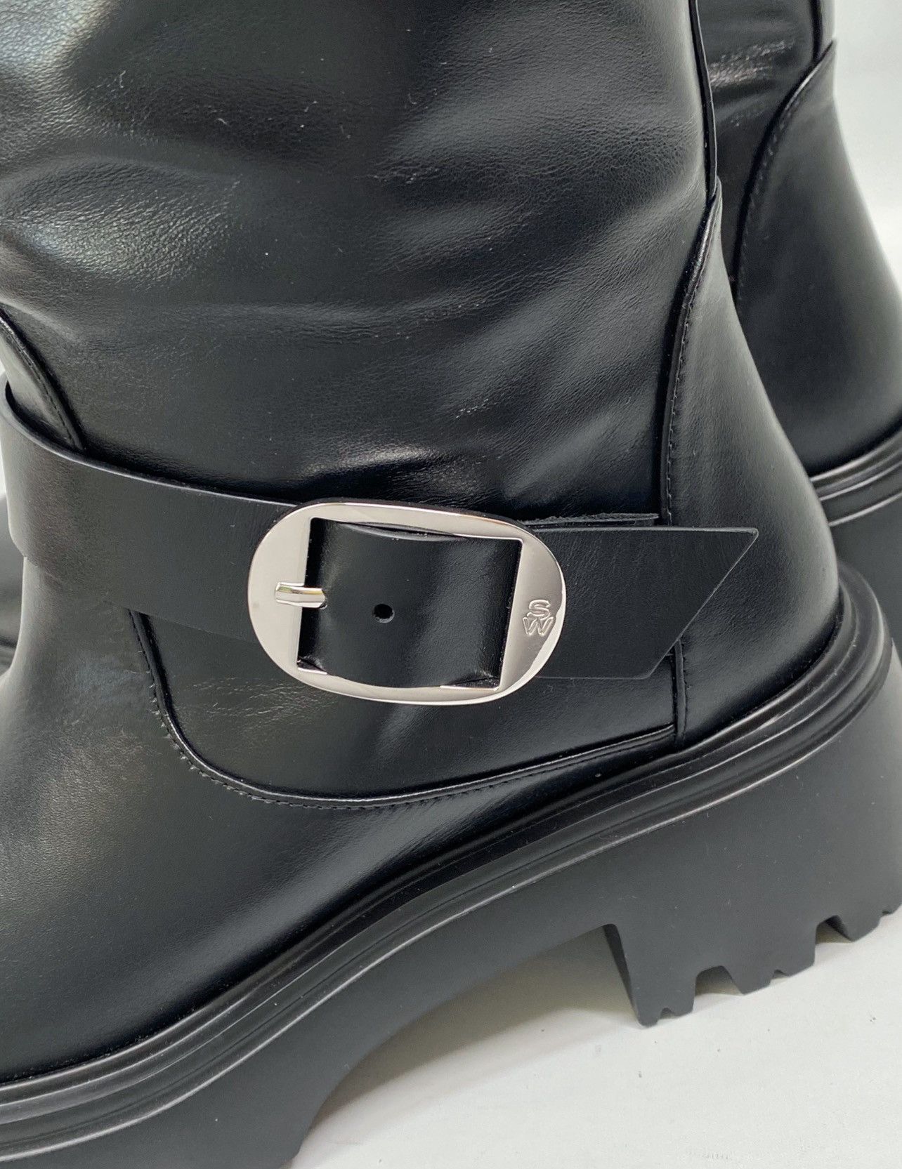 Stuart Weitzman Stuart Weitzman Buckle-Accented Leather Tall Boots size 7 Size US 7 / IT 37 - 7 Thumbnail