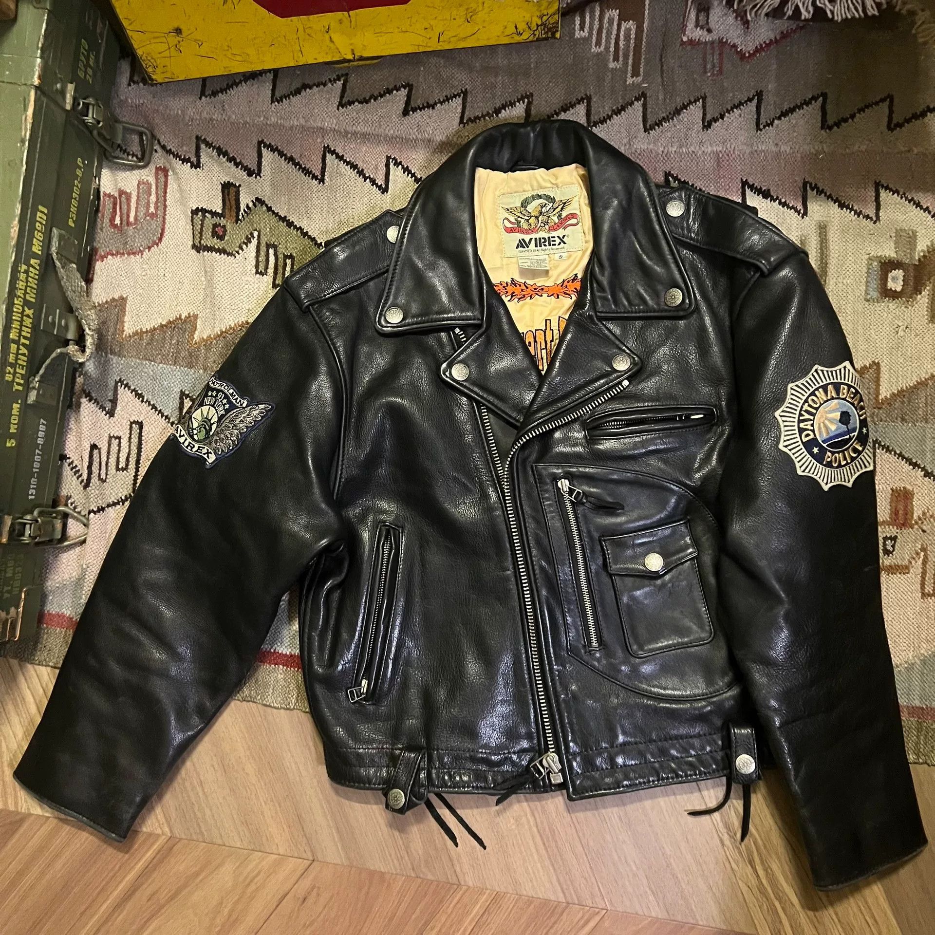 Avirex 90s Vintage Avirex Riders Jacket Size US S / EU 44-46 / 1 - 1 Thumbnail