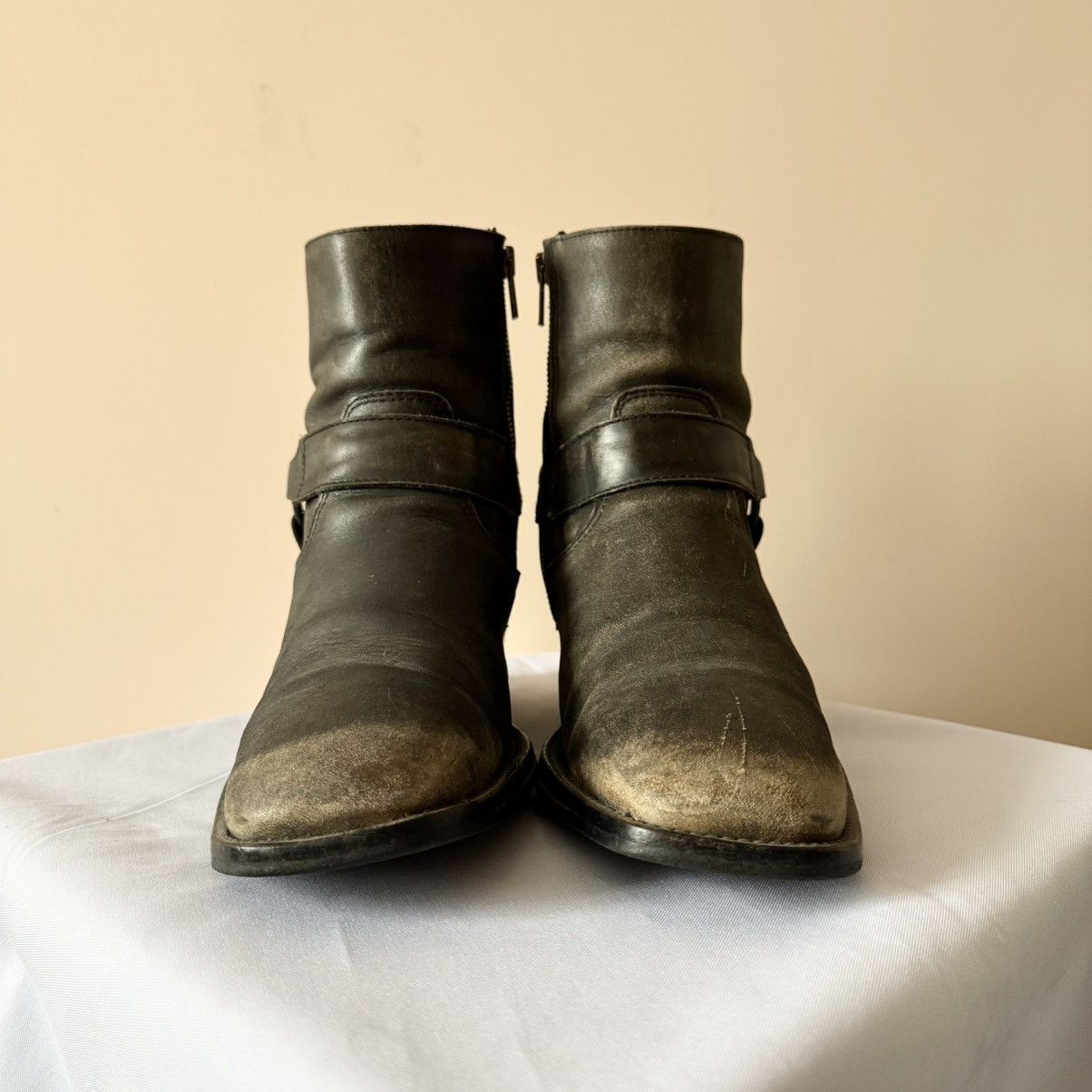 Dirk Bikkembergs Balenciaga Style Combat Biker Boots Avantgarde Guidi Vibe Size US 9 / IT 39 - 3 Thumbnail