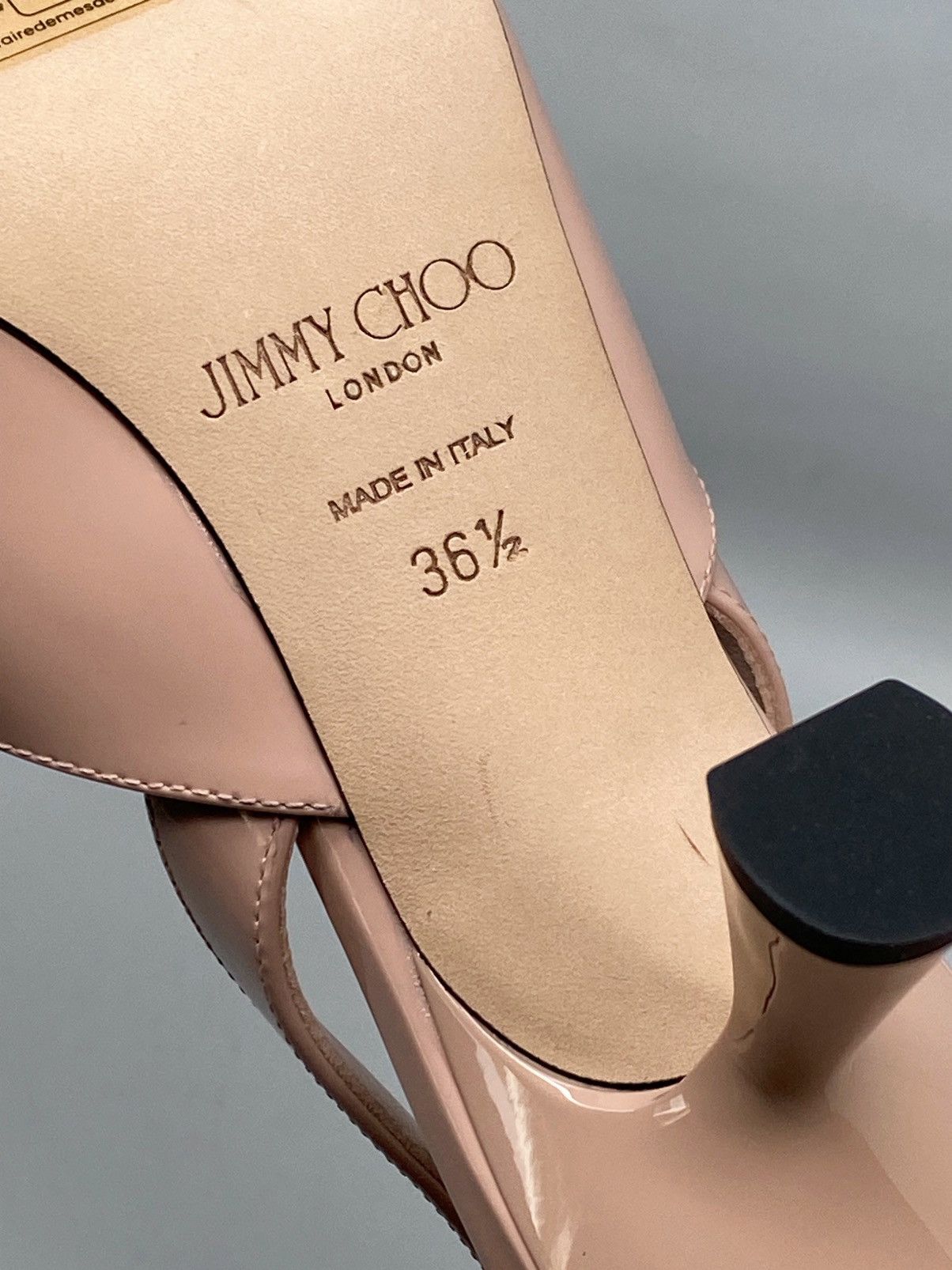 Jimmy Choo Jimmy Choo Maryanne SB 65 Leather Heels size 36.5 Size US 6.5 / IT 36.5 - 12 Thumbnail