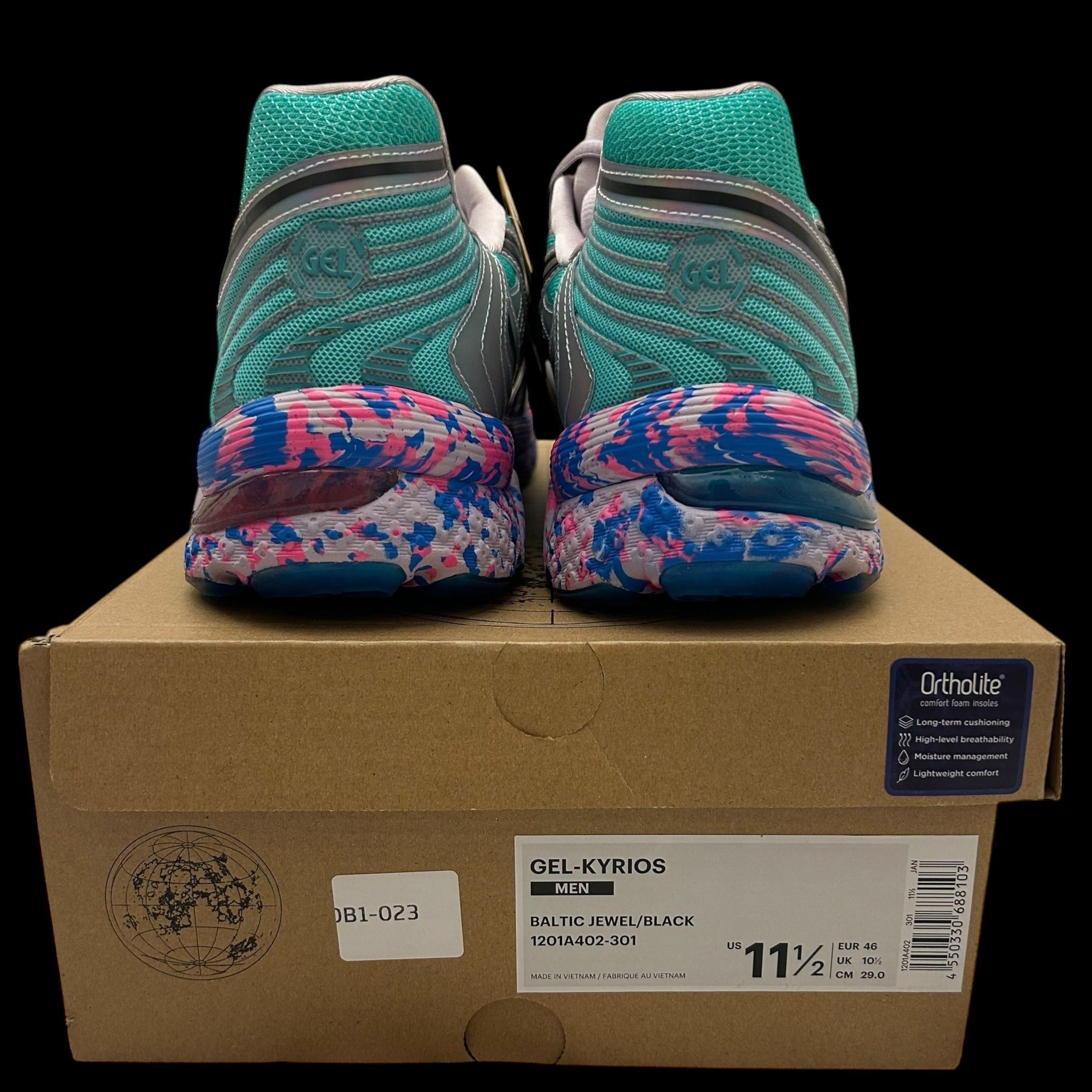 Asics Asics X Luisaviaroma Gel-Kyrios Baltic Jewel / Black Size US 11.5 / EU 44-45 - 7 Thumbnail