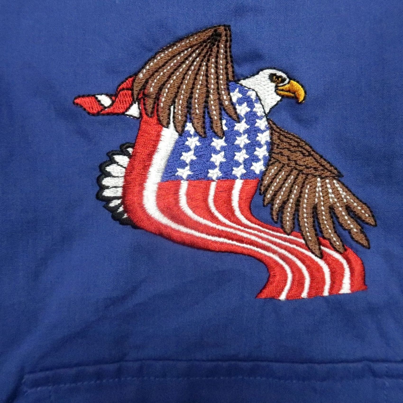Vintage High Noon Shirt Mens 3XL Blue American Eagle USA Pearl Snap Western Long Sleeve Shirt Mens 3XL Blue Size US XXL / EU 58 / 5 - 4 Thumbnail
