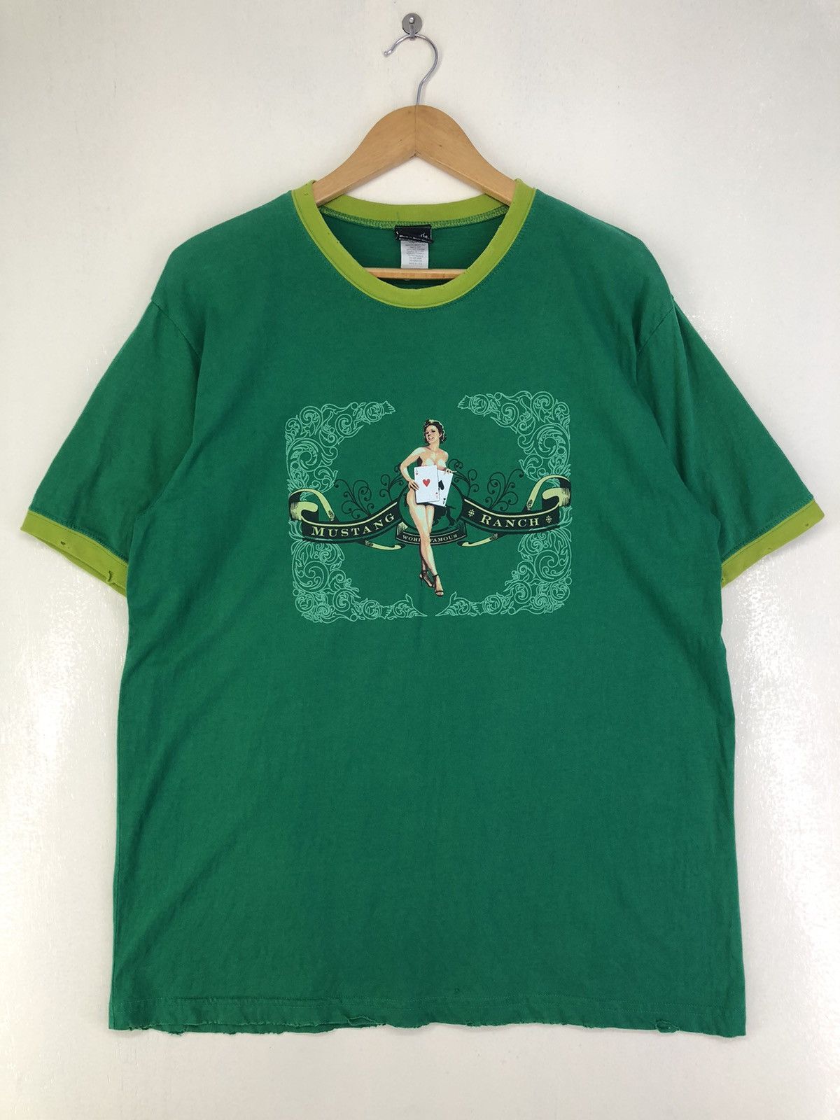 Vintage Dragonfly for Mustang Ranch Distressed Tshirt