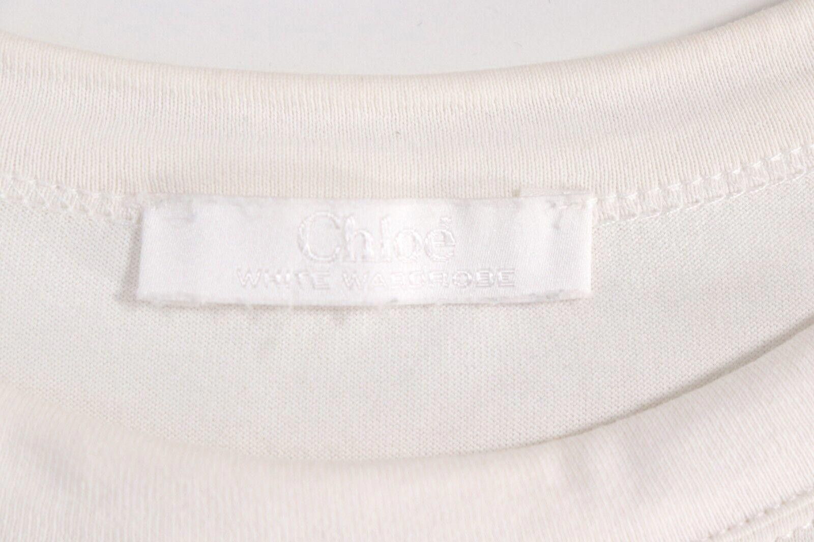 chloma Chloe Women's Medium Optic White Cold Shoulder Top T-Shirt Size M / US 6-8 / IT 42-44 - 2 Thumbnail
