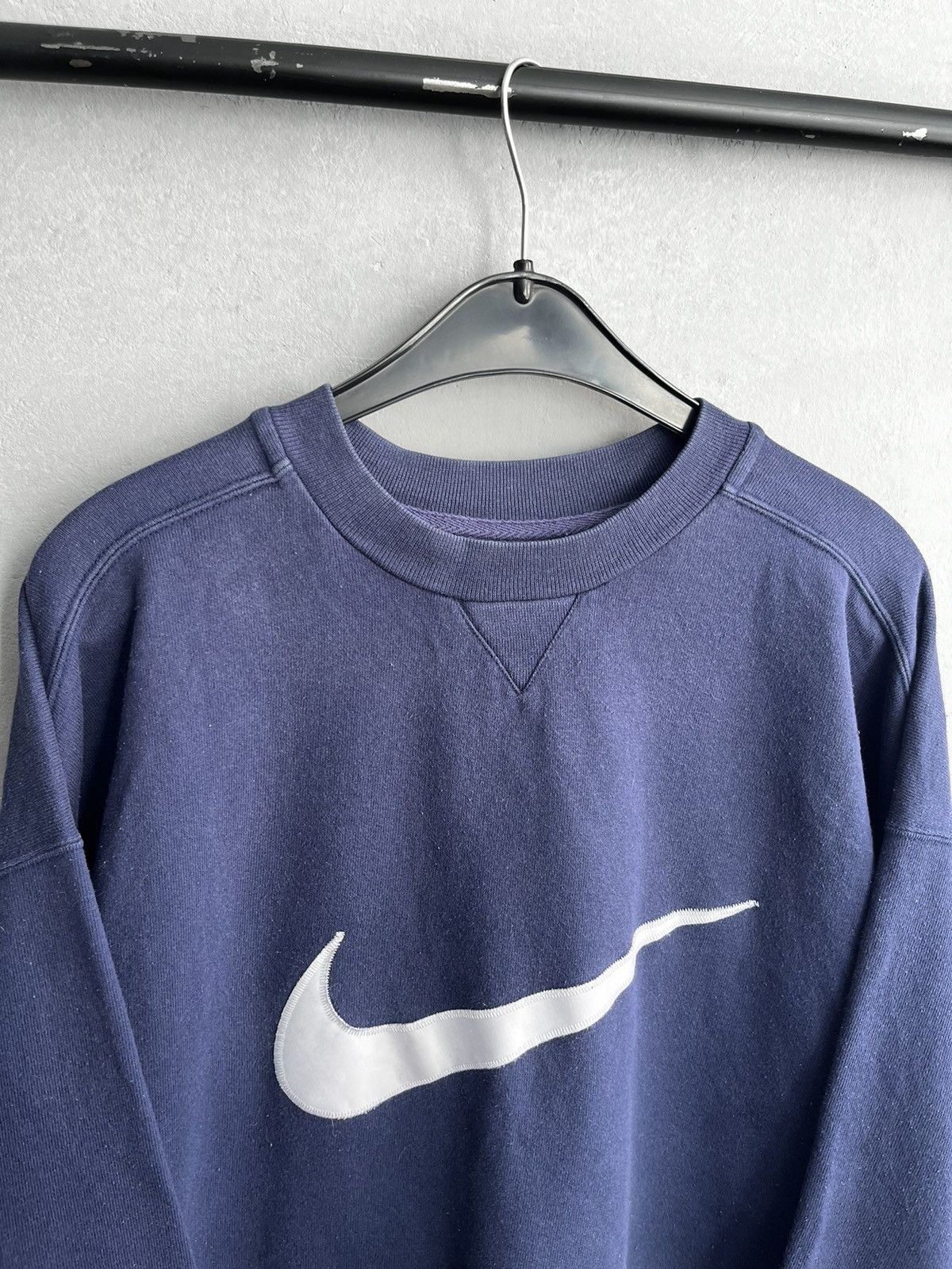 Nike × Vintage 80s / 90s Nike spell out sweatshirt vintage Size US XL / EU 56 / 4 - 2 Thumbnail