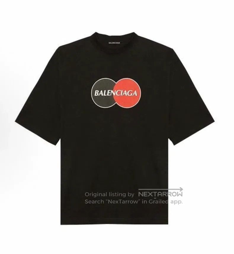 Balenciaga Balenciaga Mastercard Printed Logo Short Sleeve Size US S / EU 44-46 / 1 - 7 Thumbnail